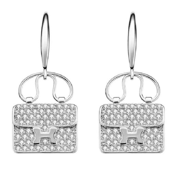 Hrms. Kelly Silver Taşlı Küpe