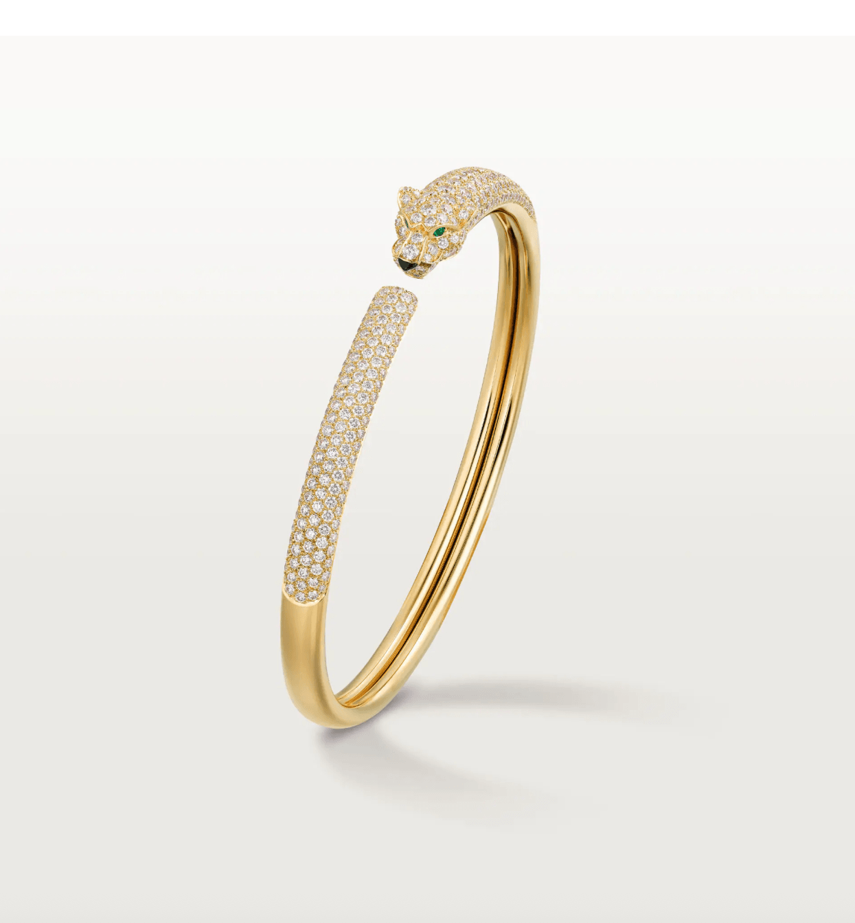 Crt. Gold Taşlı Panter Bileklik