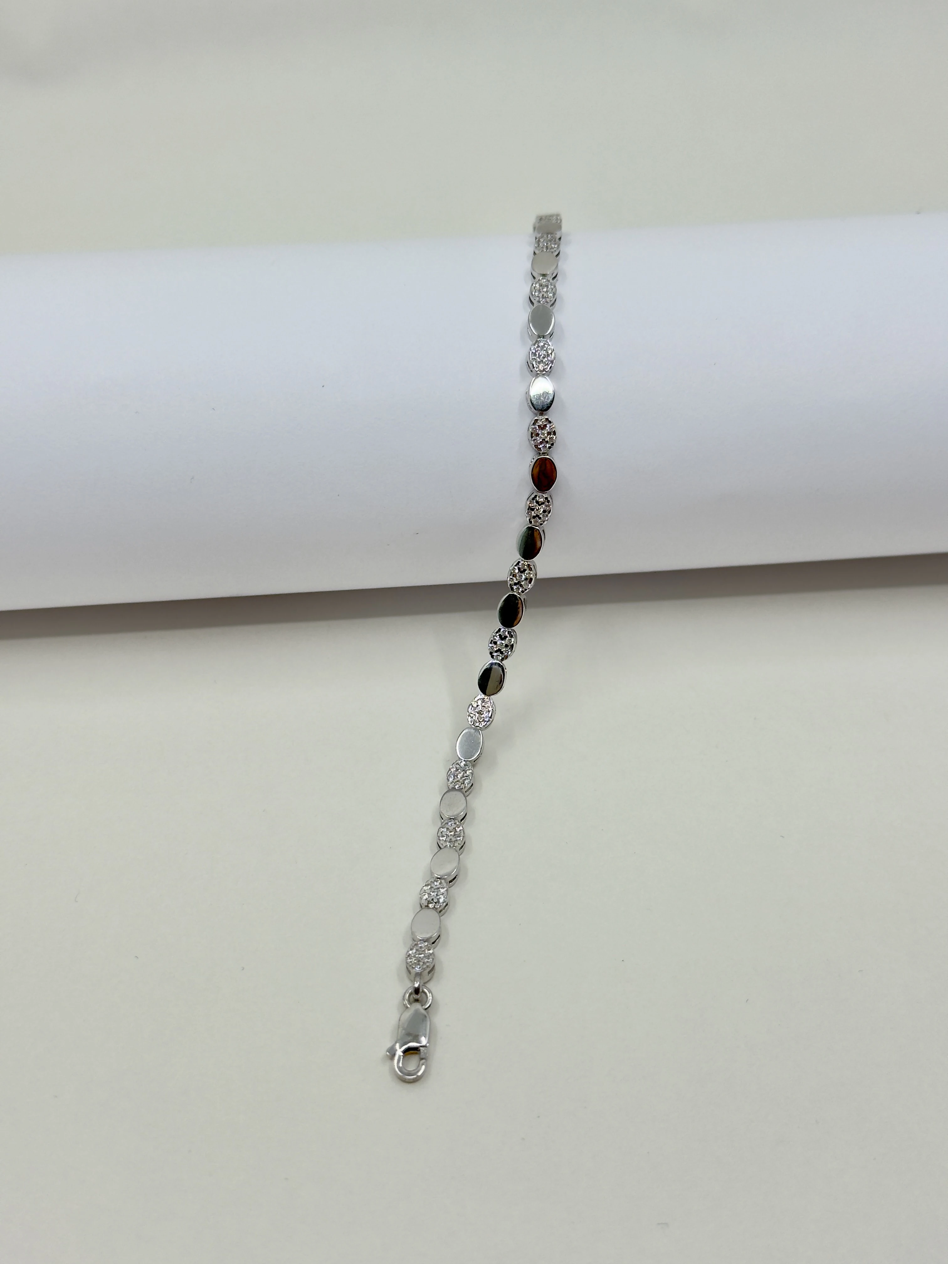 Ara Taşlı Oval Model Bileklik