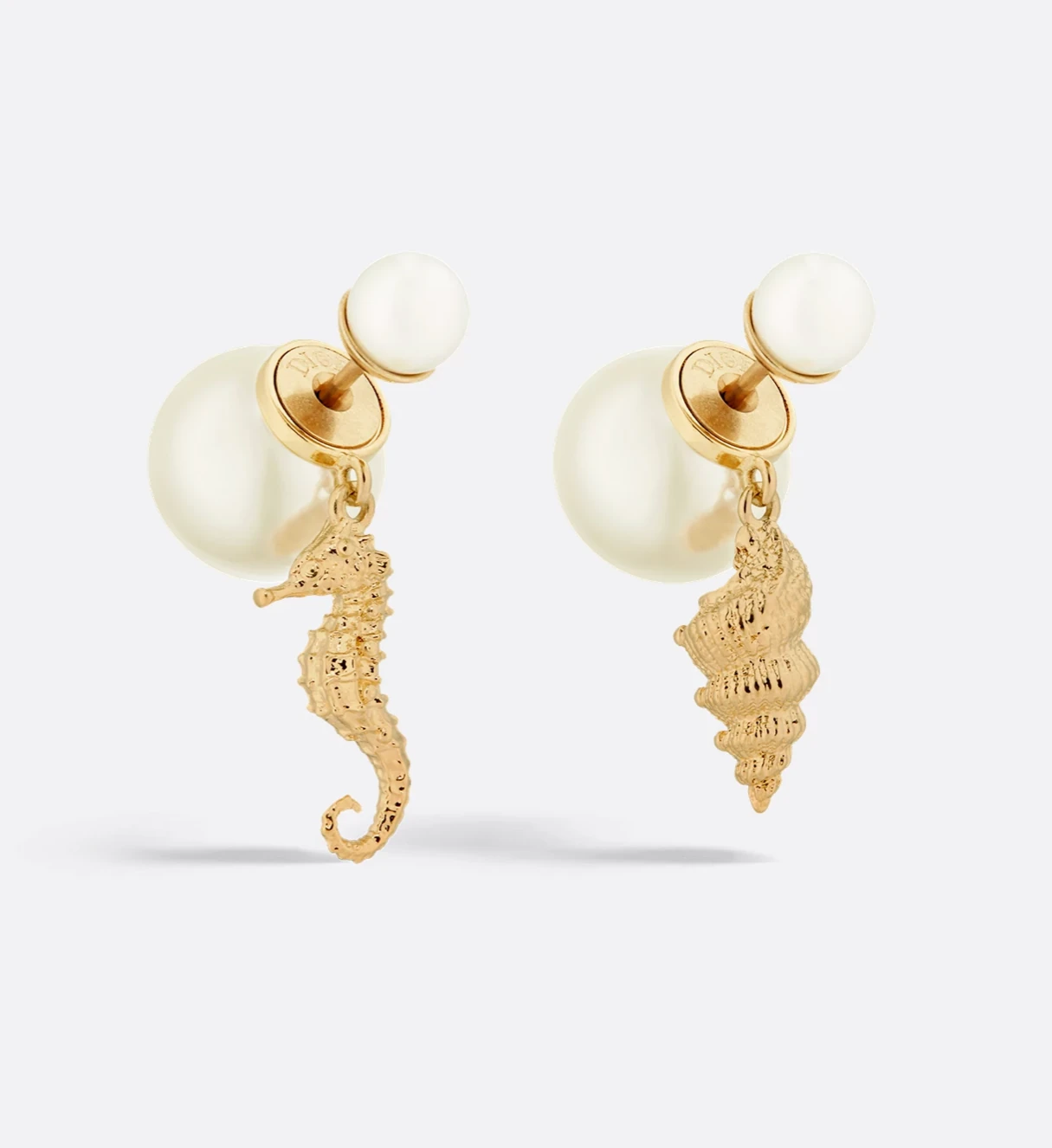 Deniz Atı ve Kabuğu Tribale Küpe