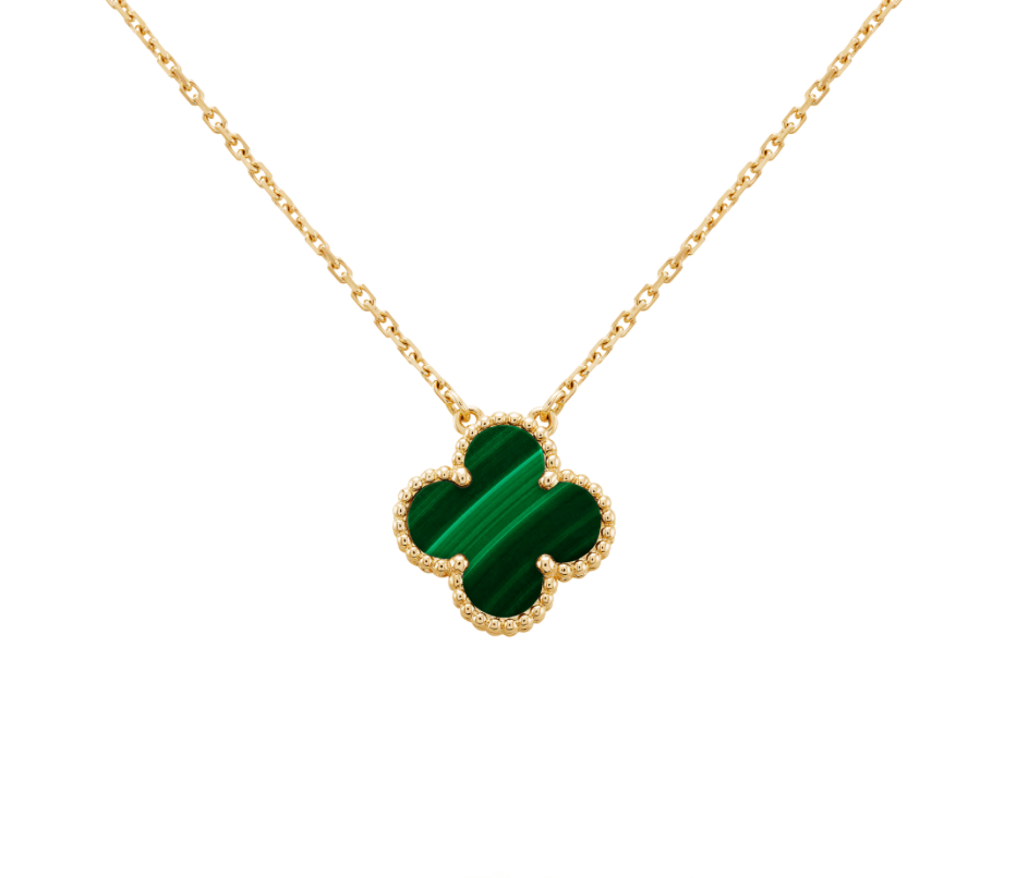 Prem. VCA Gold Malachite Kolye