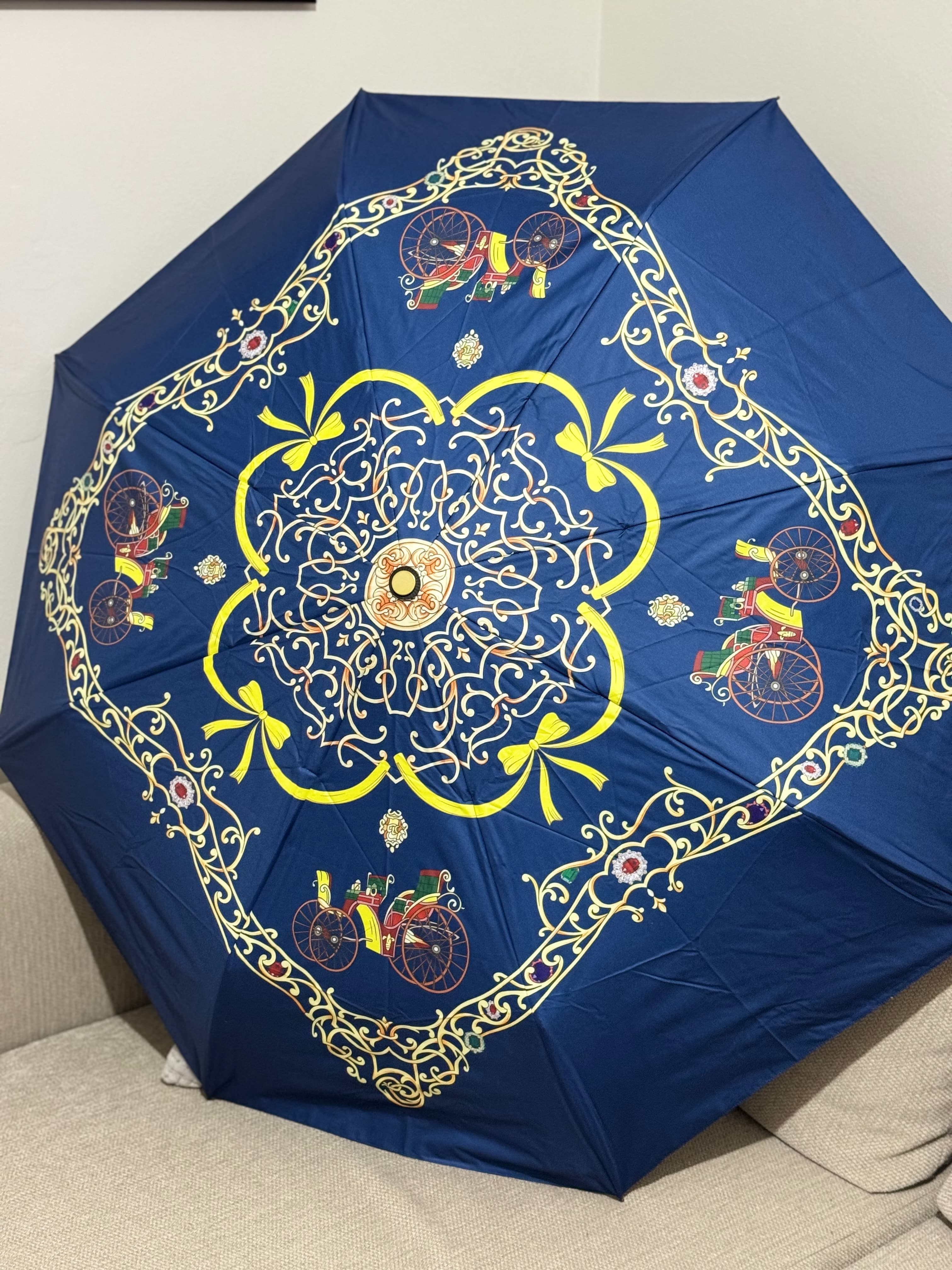 Royal Carriage Lacivert Tasarımlı Şemsiye