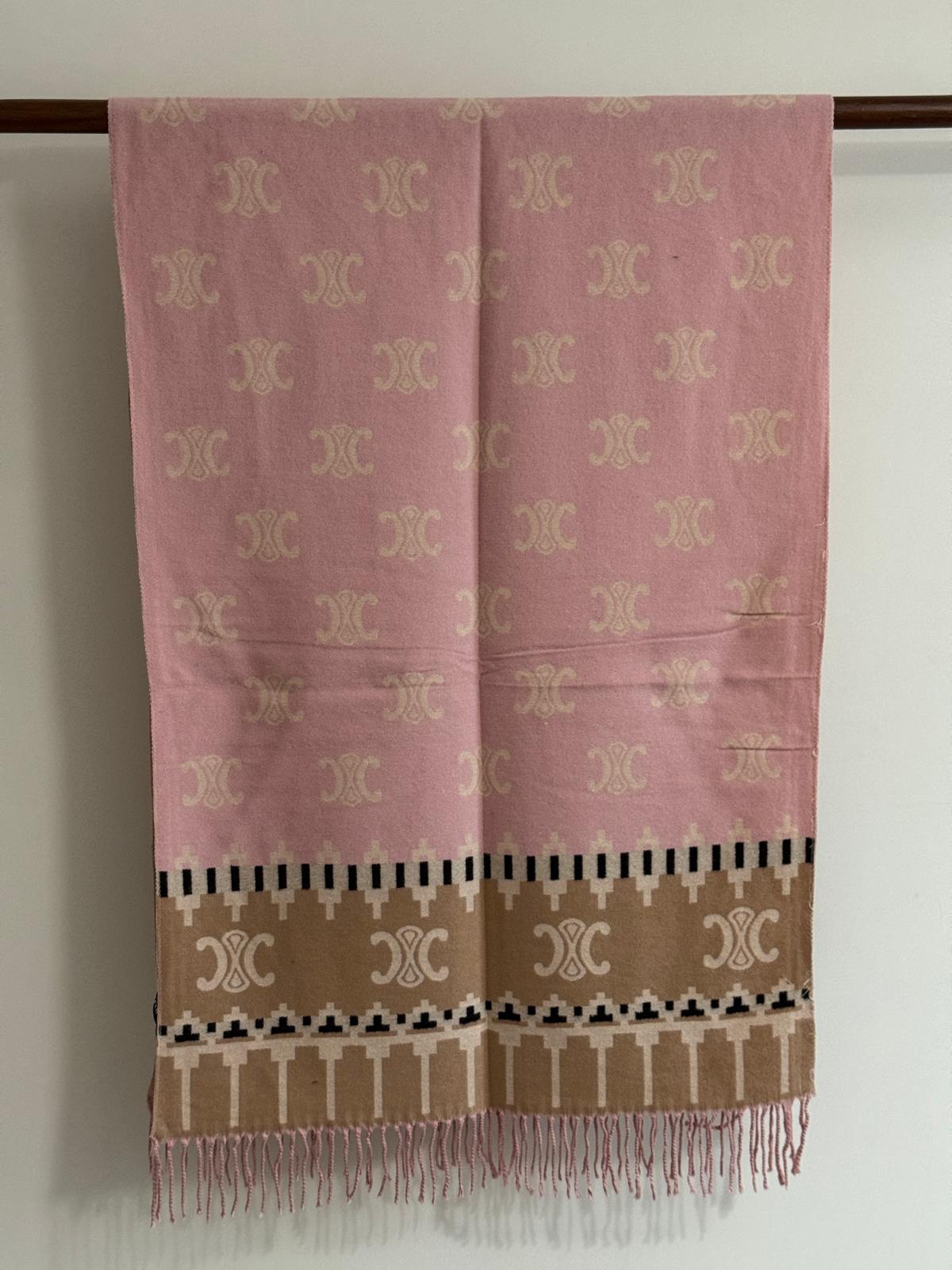 Soft Pink Triomphe Kaşmir-İpek Şal