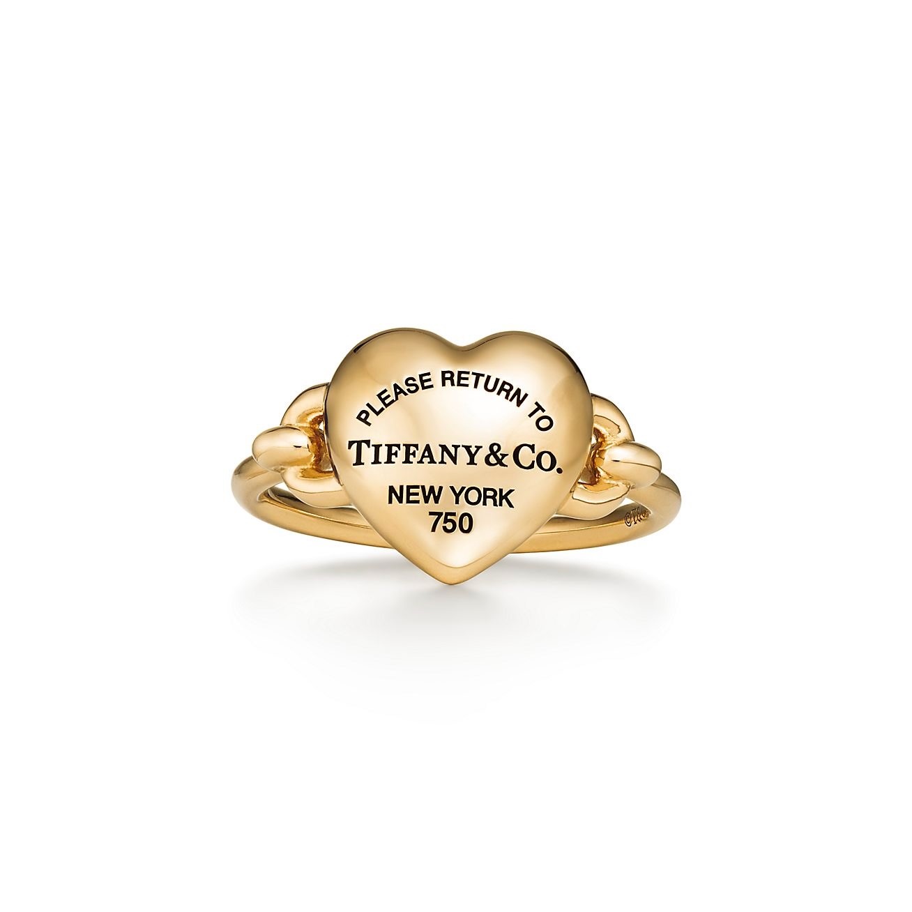 Tiff.Co. Gold Full Heart Yüzük