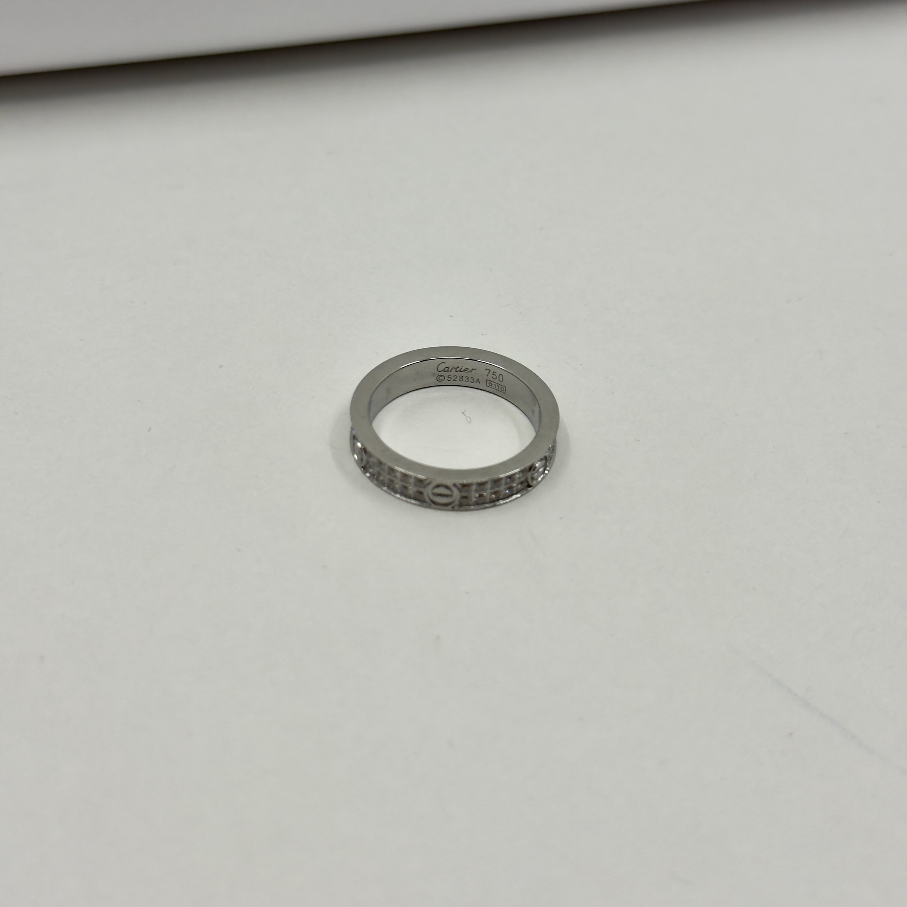 Crt. Silver Taşlı Mini Love Yüzük