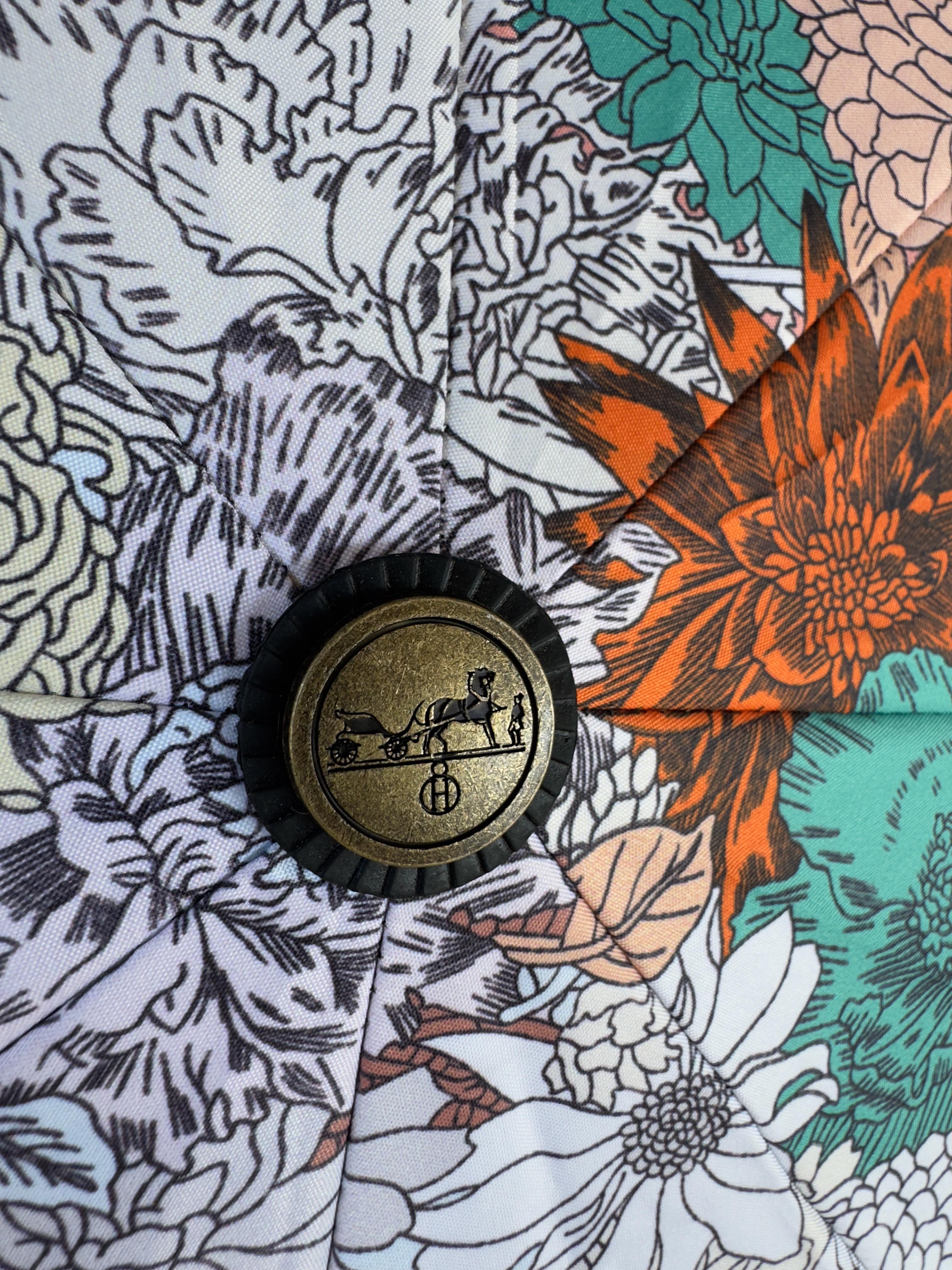 Cheval Fleur Jaune Çiçek Desenli At Şemsiye