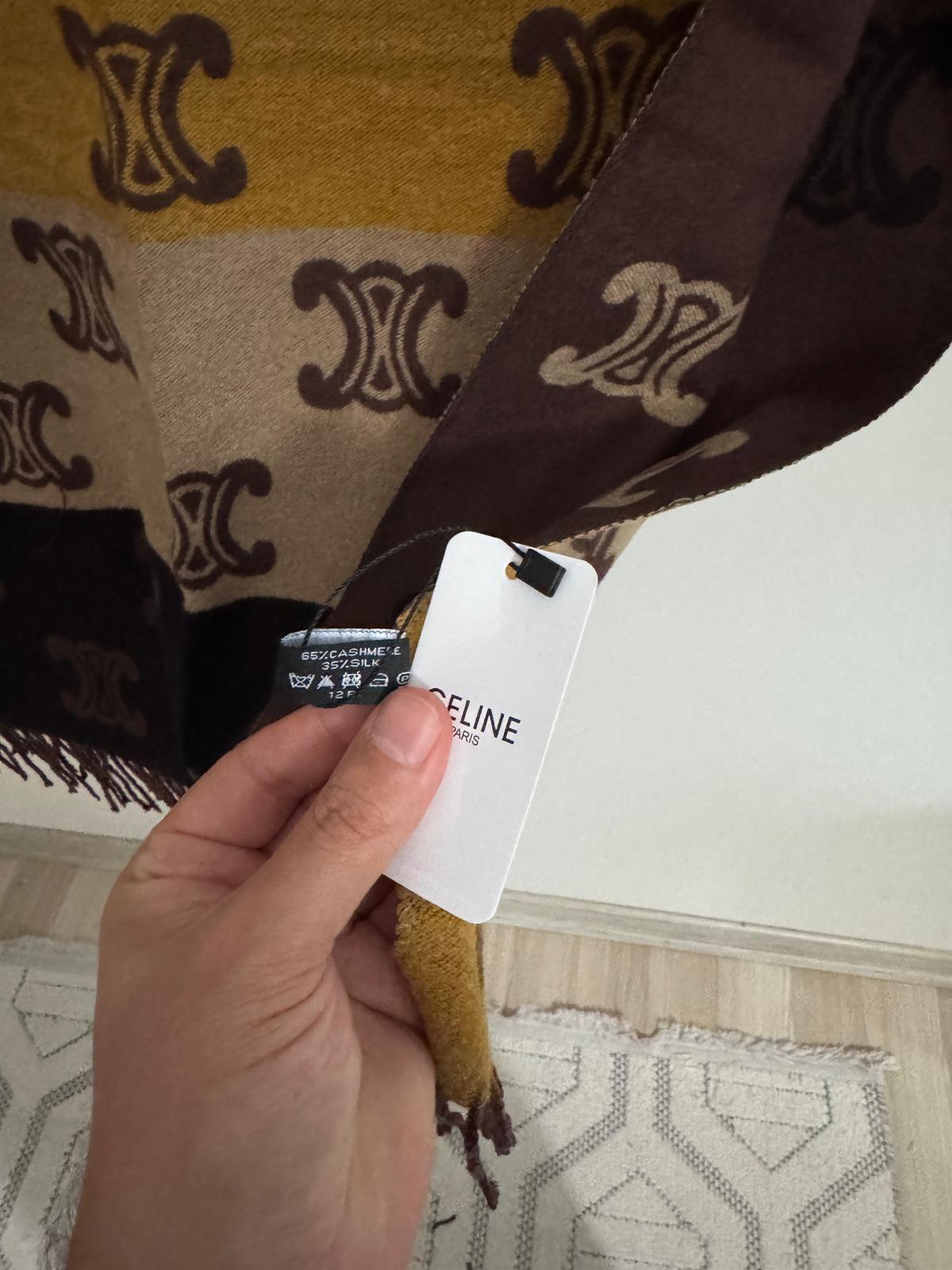 Mocha Gold Triomphe Kaşmir-İpek Şal