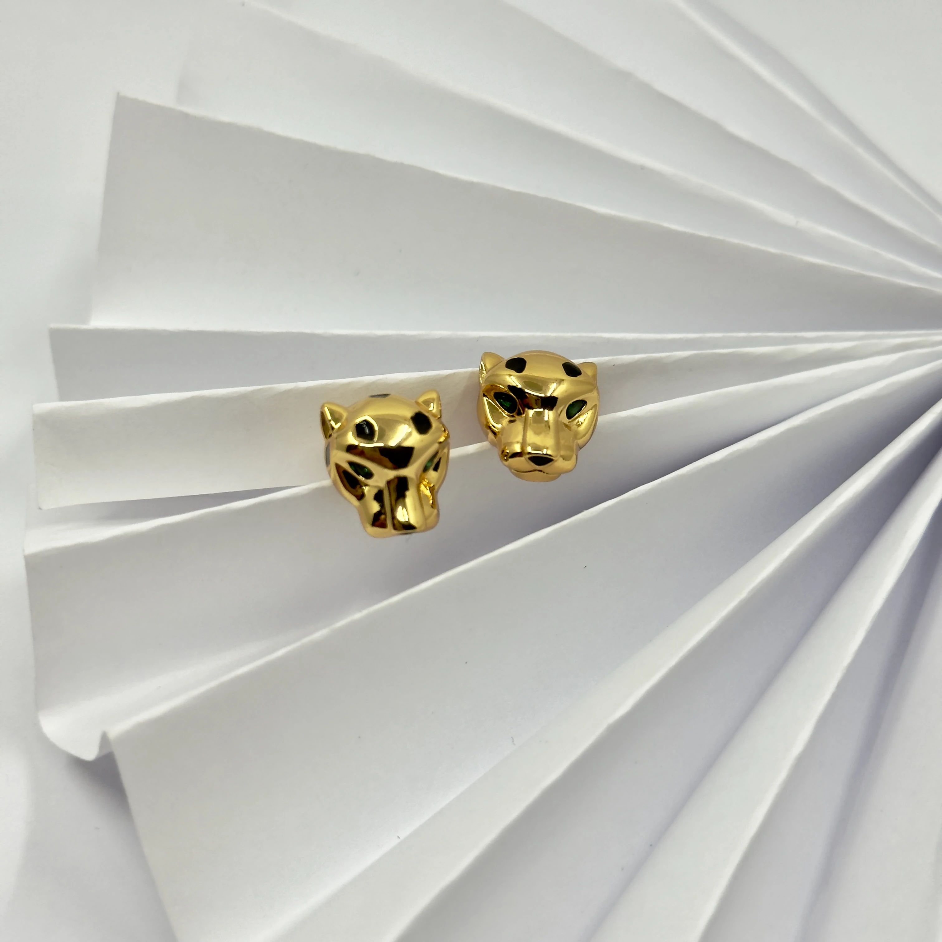 Pantere de Crt Gold Taşsız Küpe