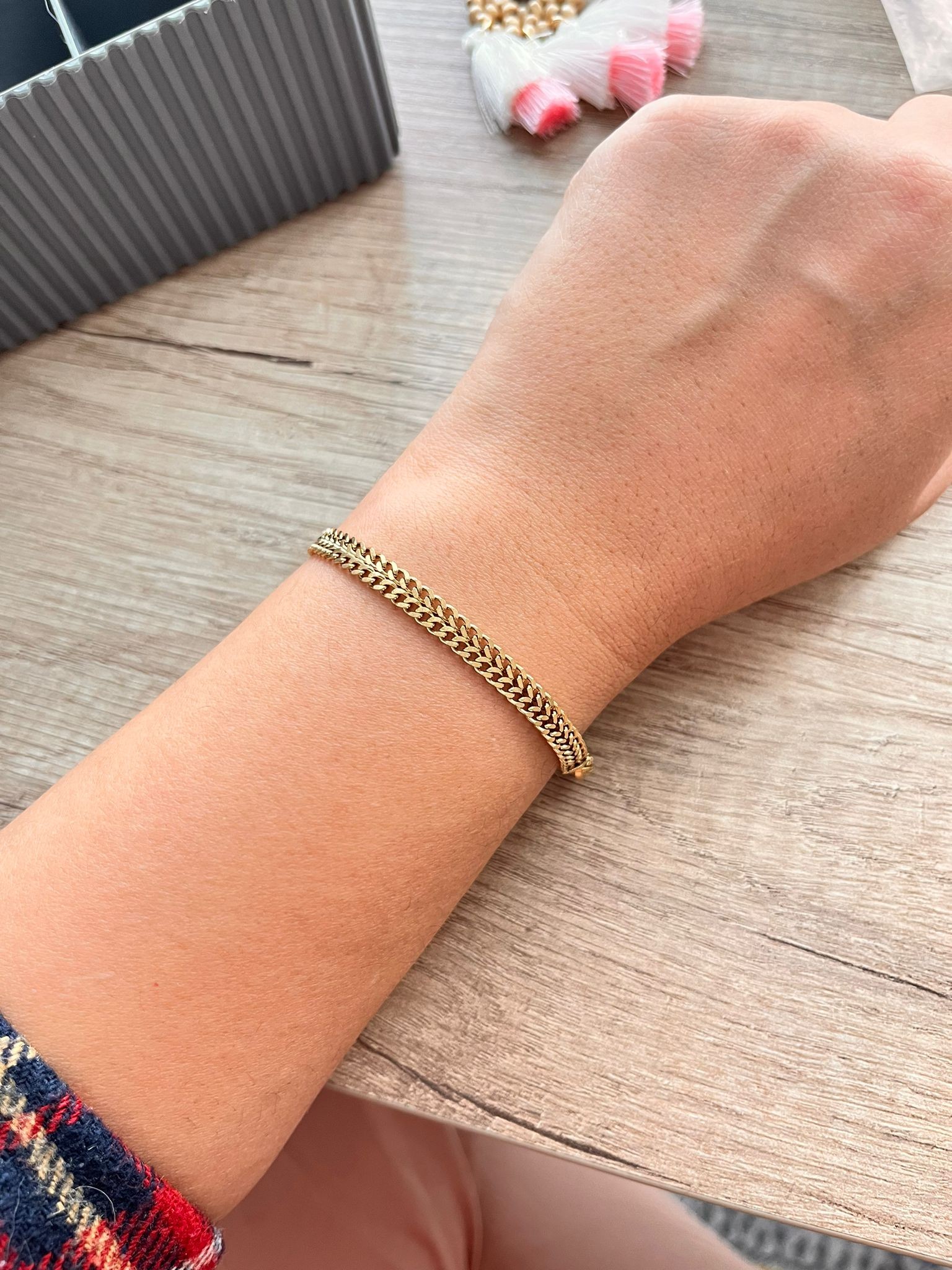 Gold Hasır Bileklik