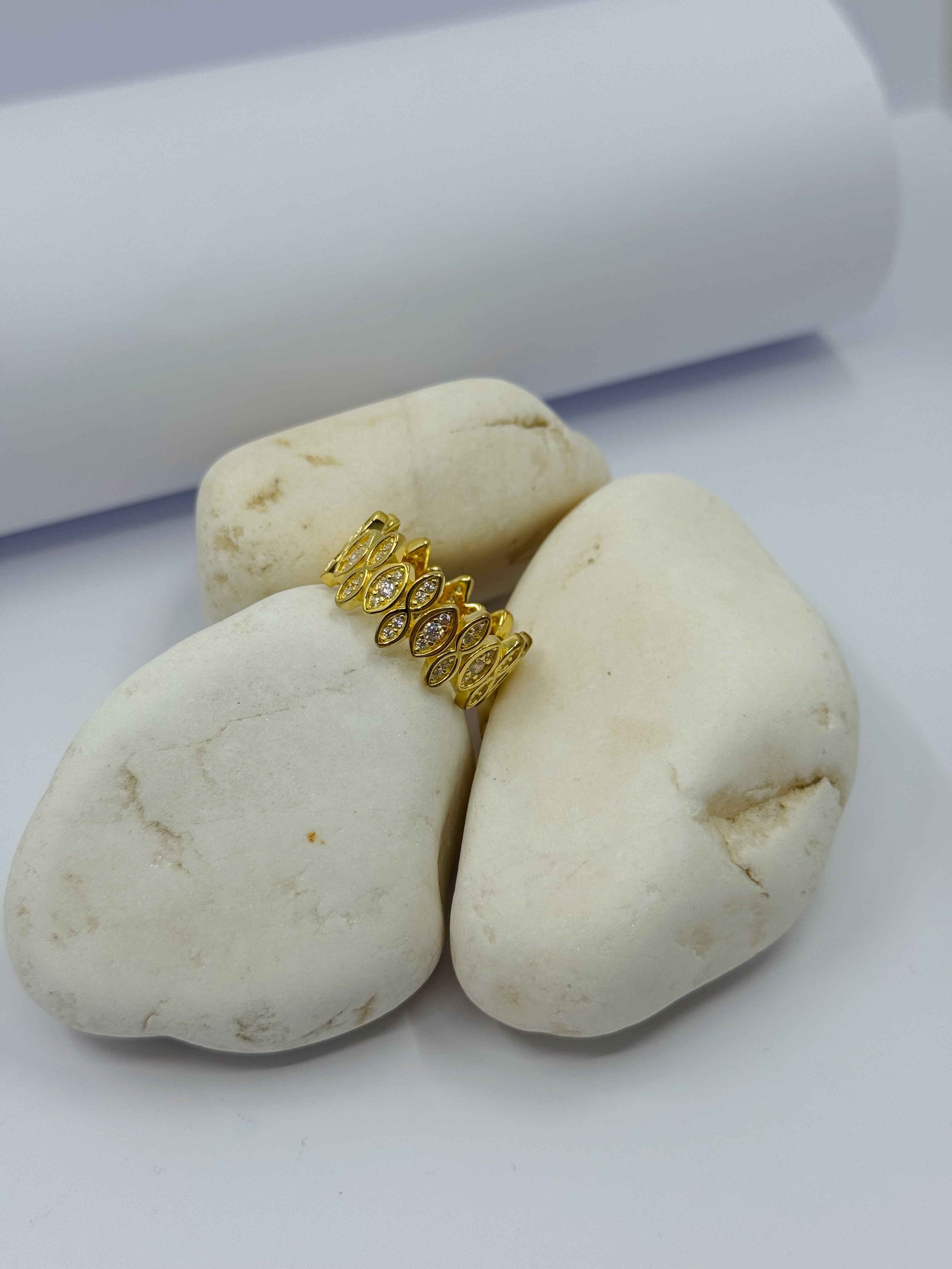 Golden Ivy Shine Gümüş Yüzük