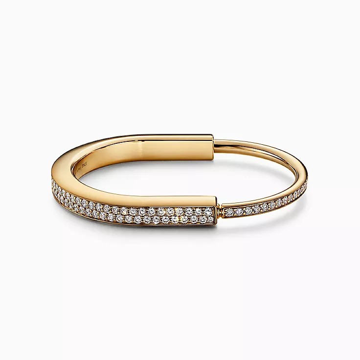 Tiff. Bangle Full Taşlı Gold Small Bileklik