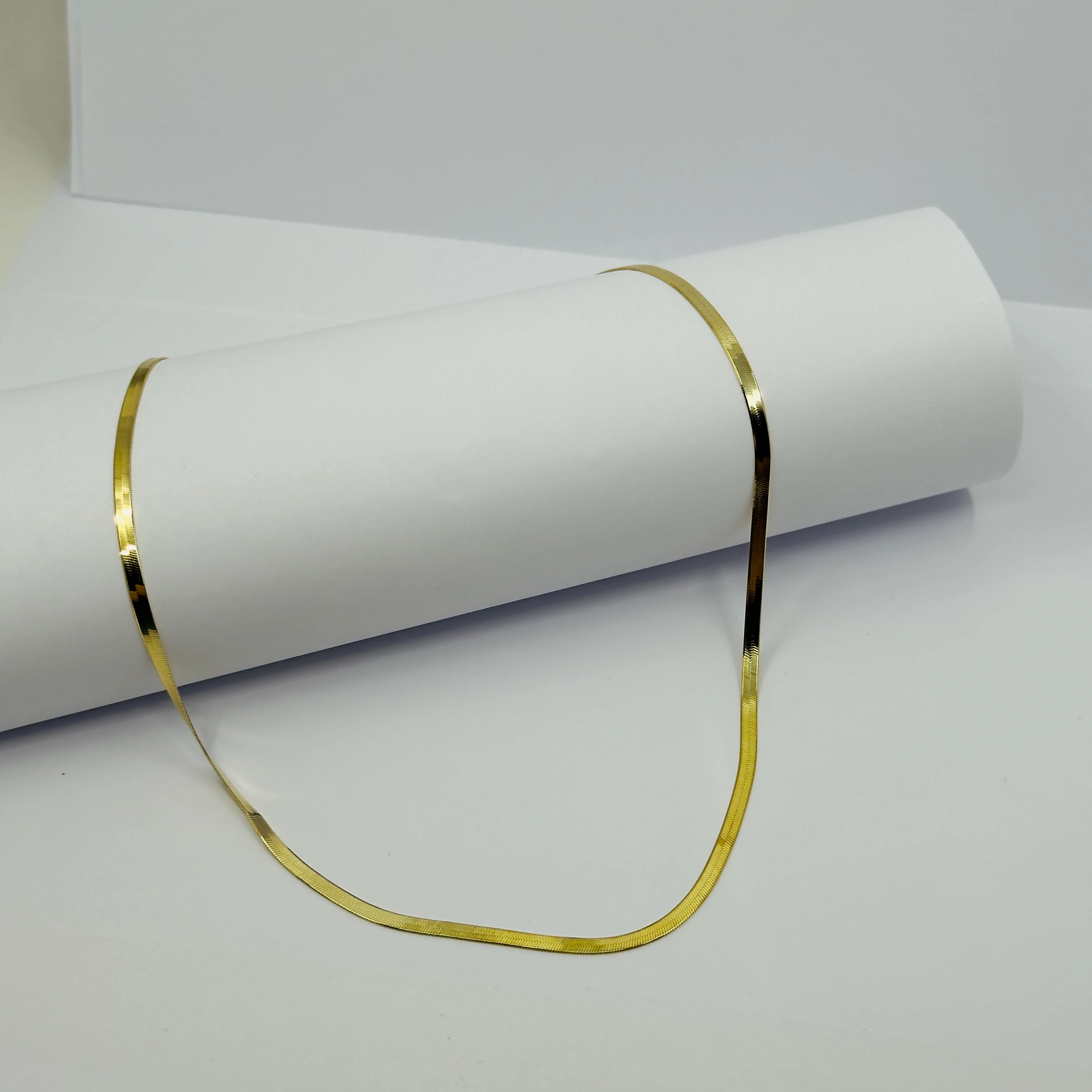 Gold İtalyan Ezme Kolye