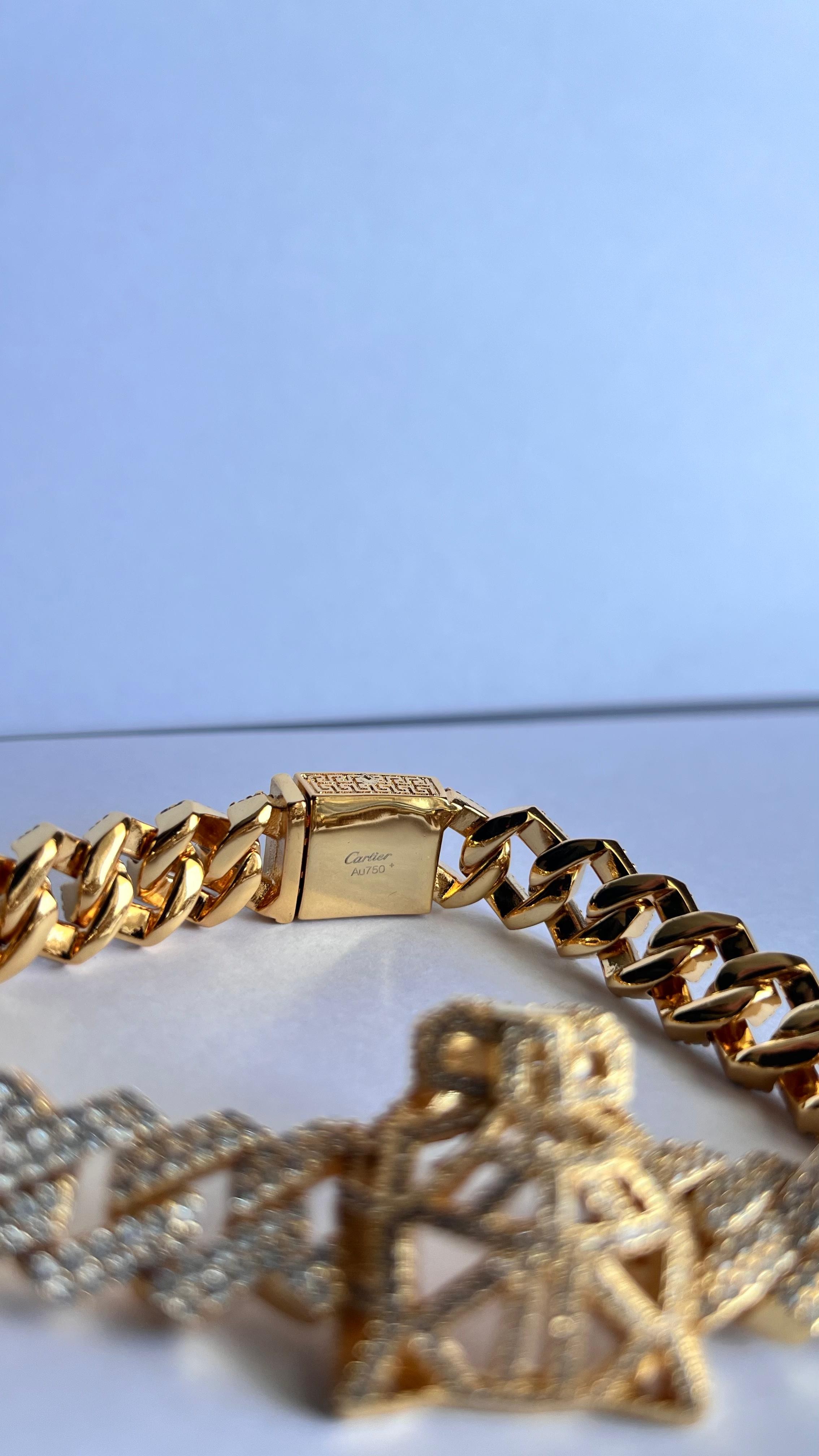 Crt.Panthere Gold Taşlı Bileklik