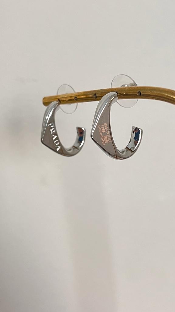Prda asimetrik silver küpe