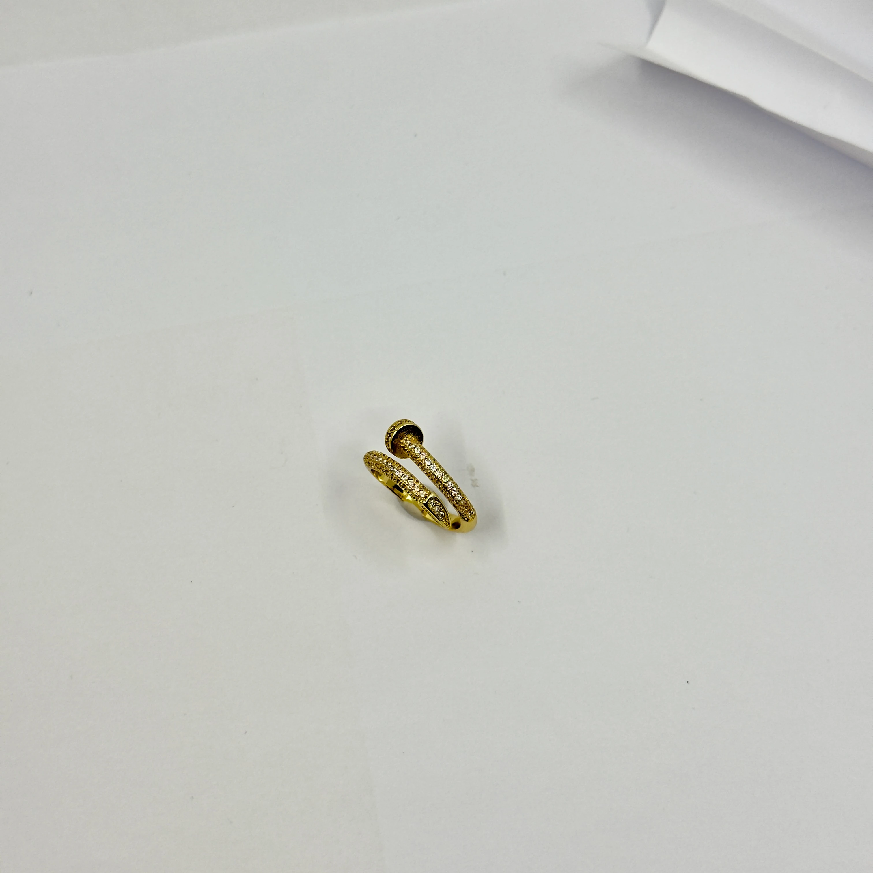 Ayarlanabilir Half Pave Gold Yüzük