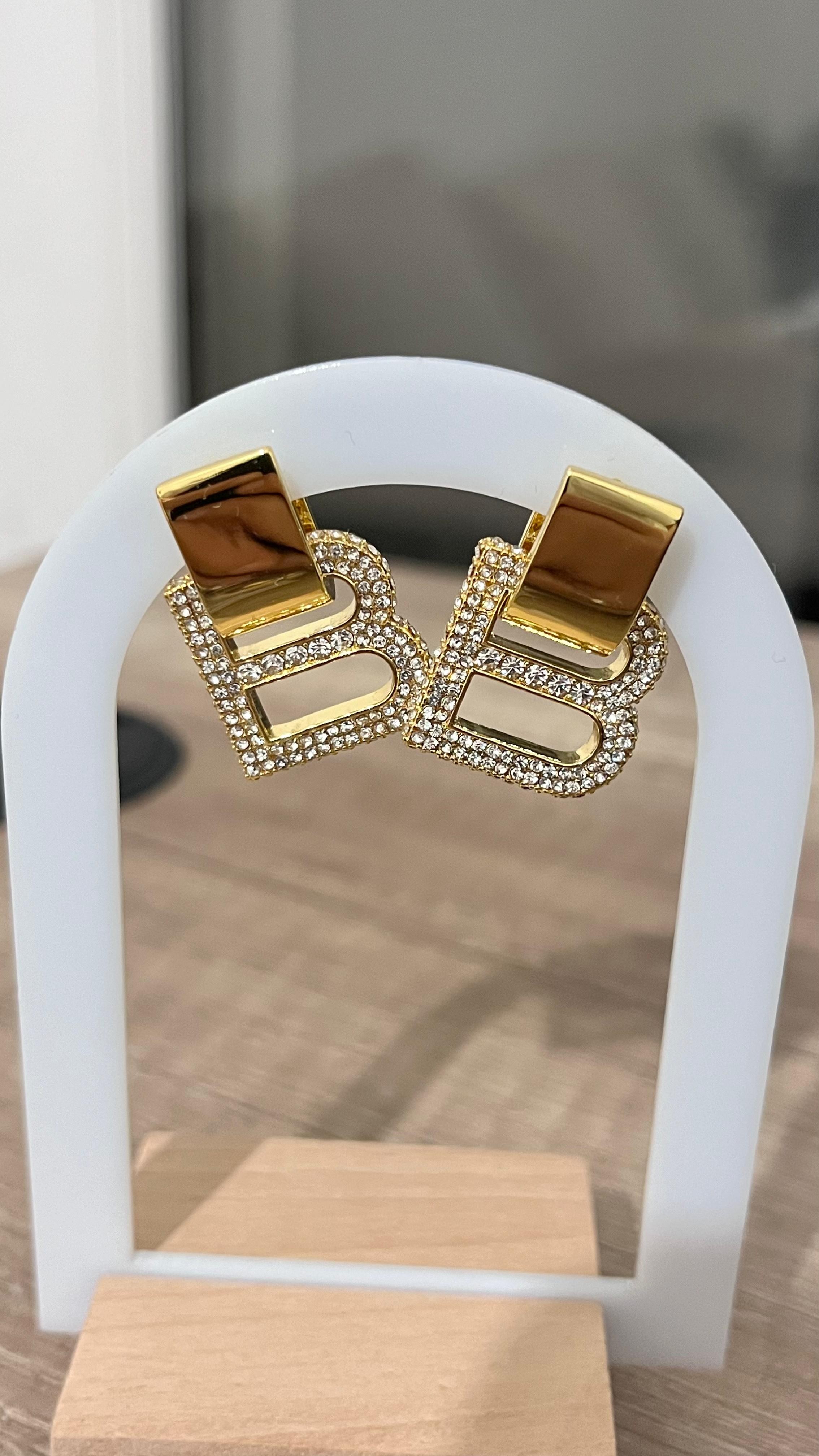Blncia. Gold Hourglass Küpe