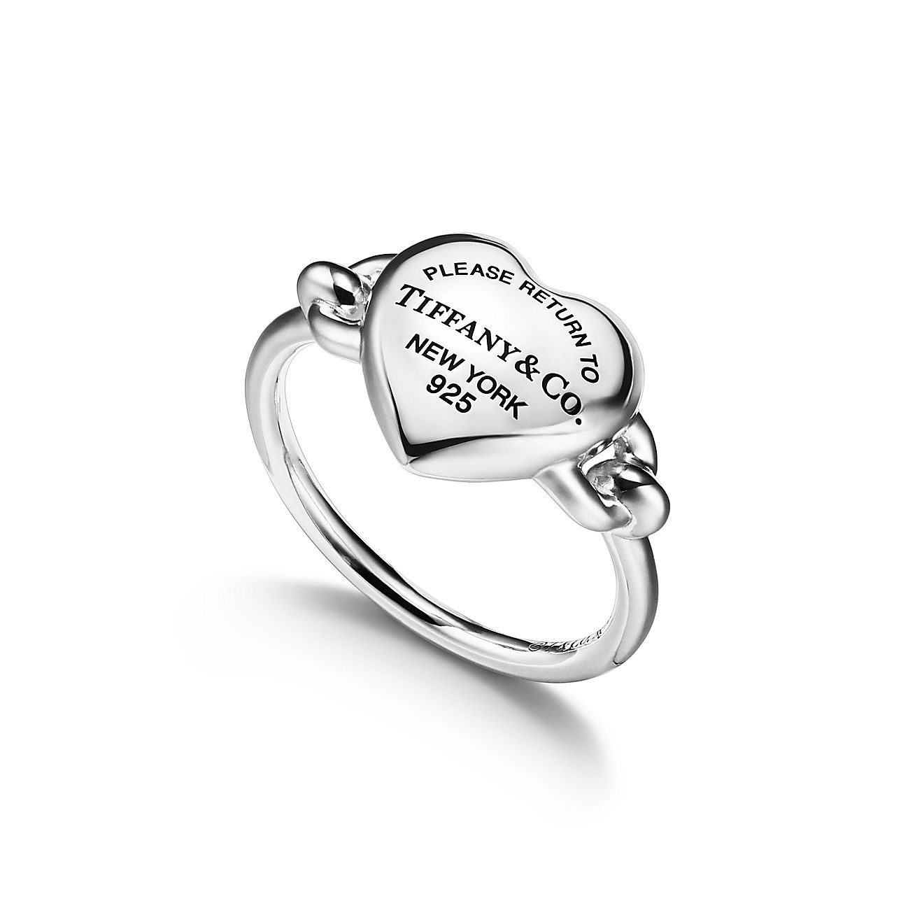 Tiff.Co. Silver Full Heart Yüzük