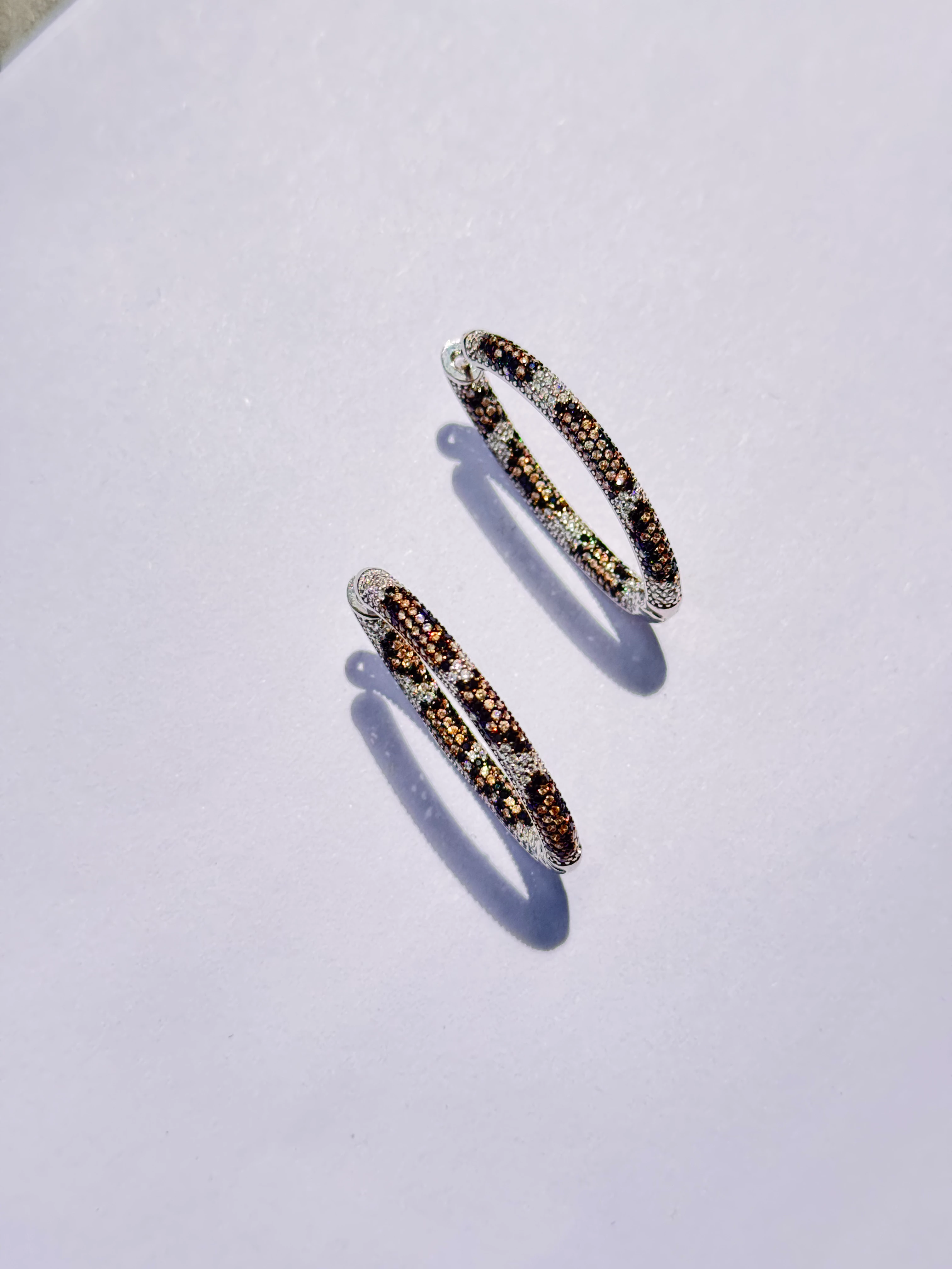 Nebula. Silver Twilight Hoop Küpe