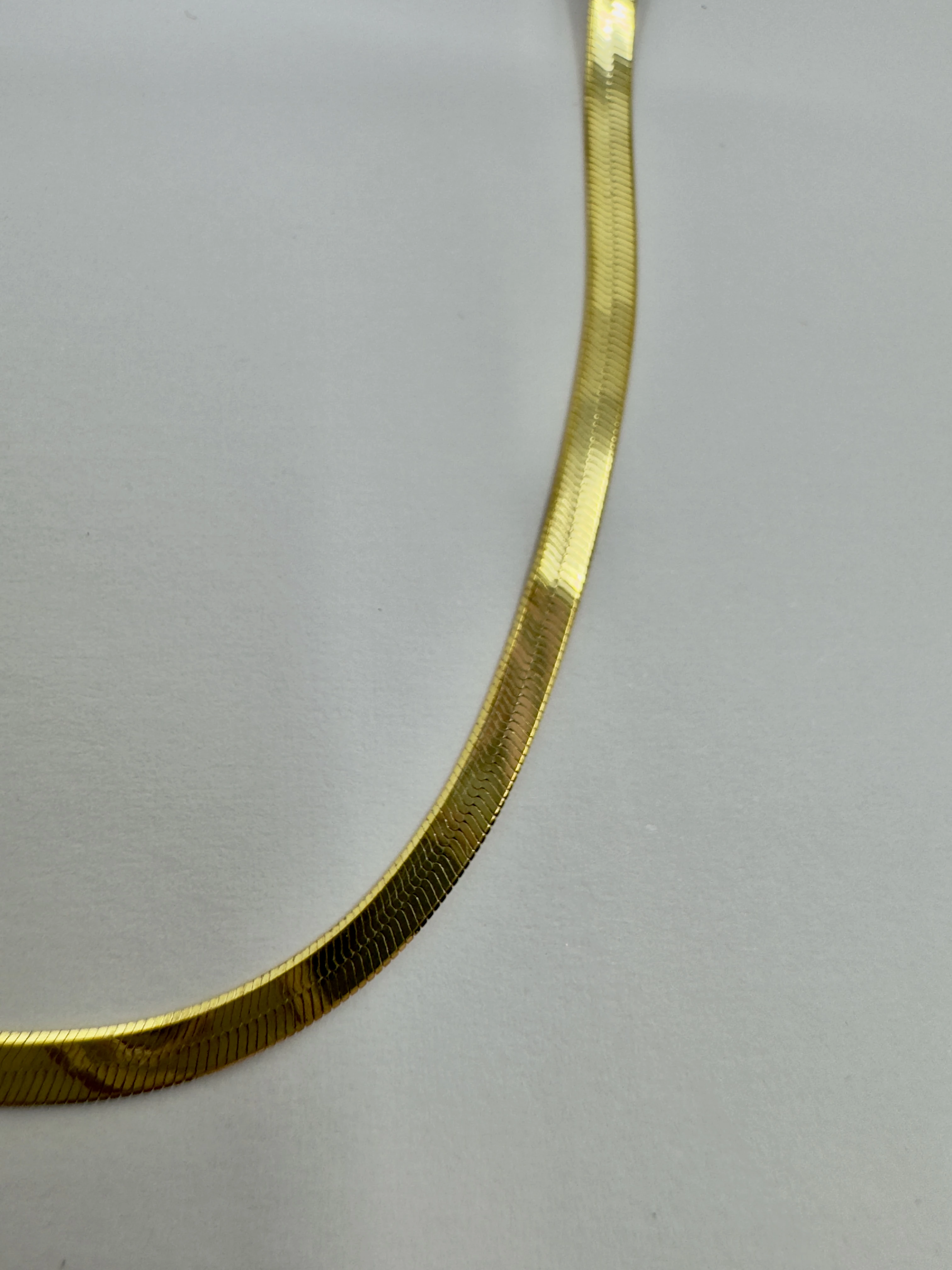 Gold İtalyan Ezme Kolye