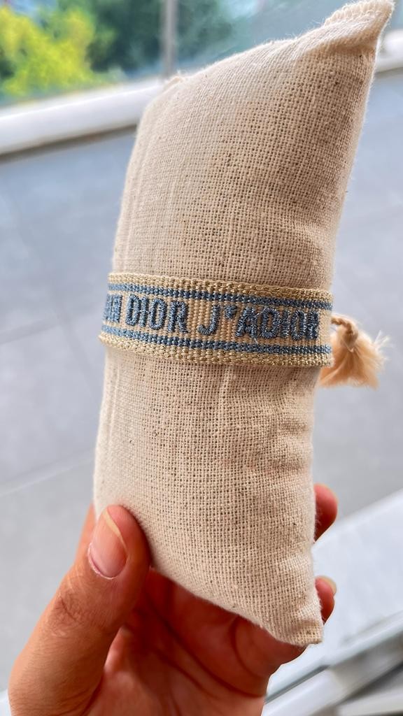 CD ip bileklik mavi-krem