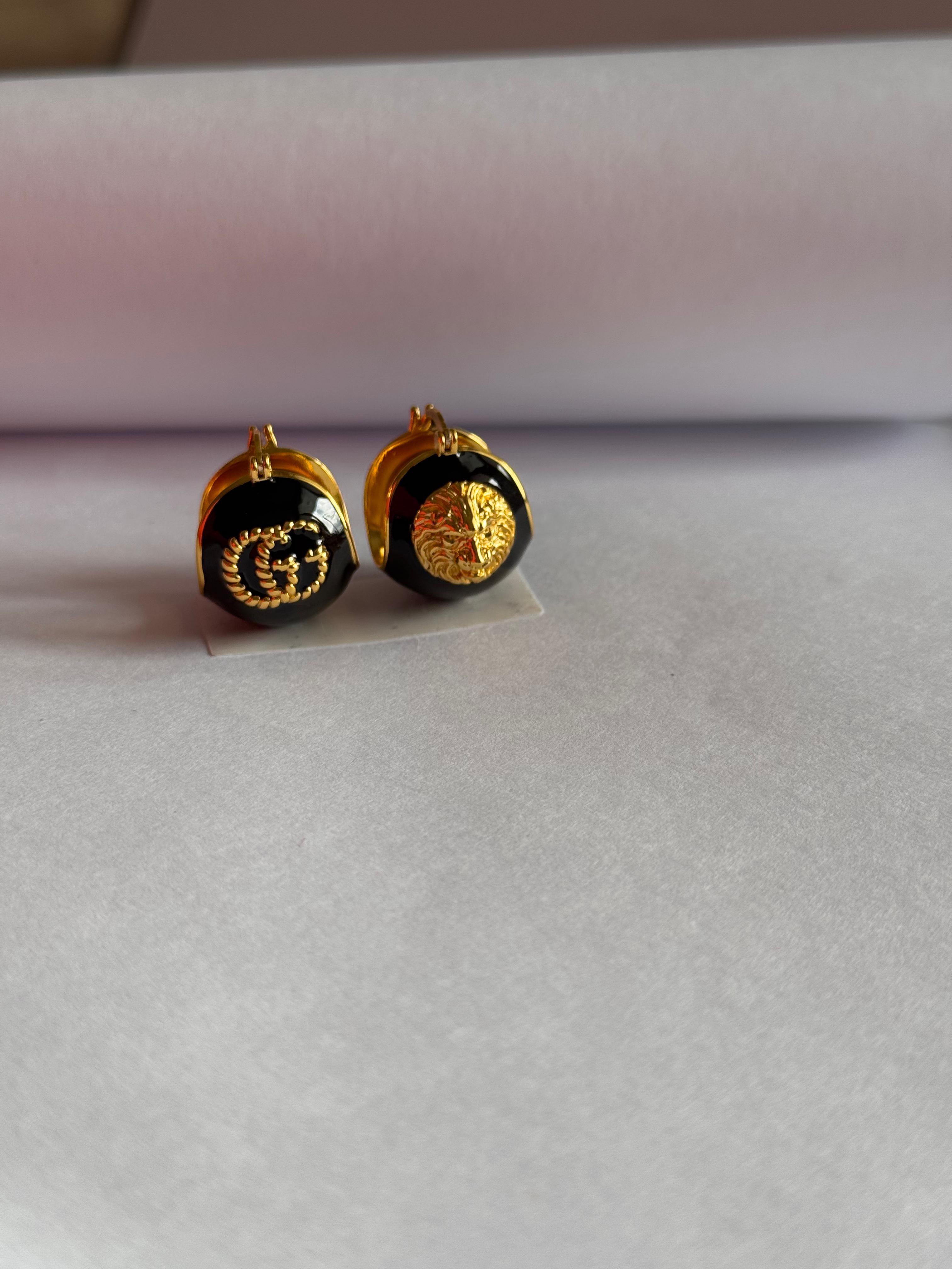 Gcci. Lion Noir Küpe