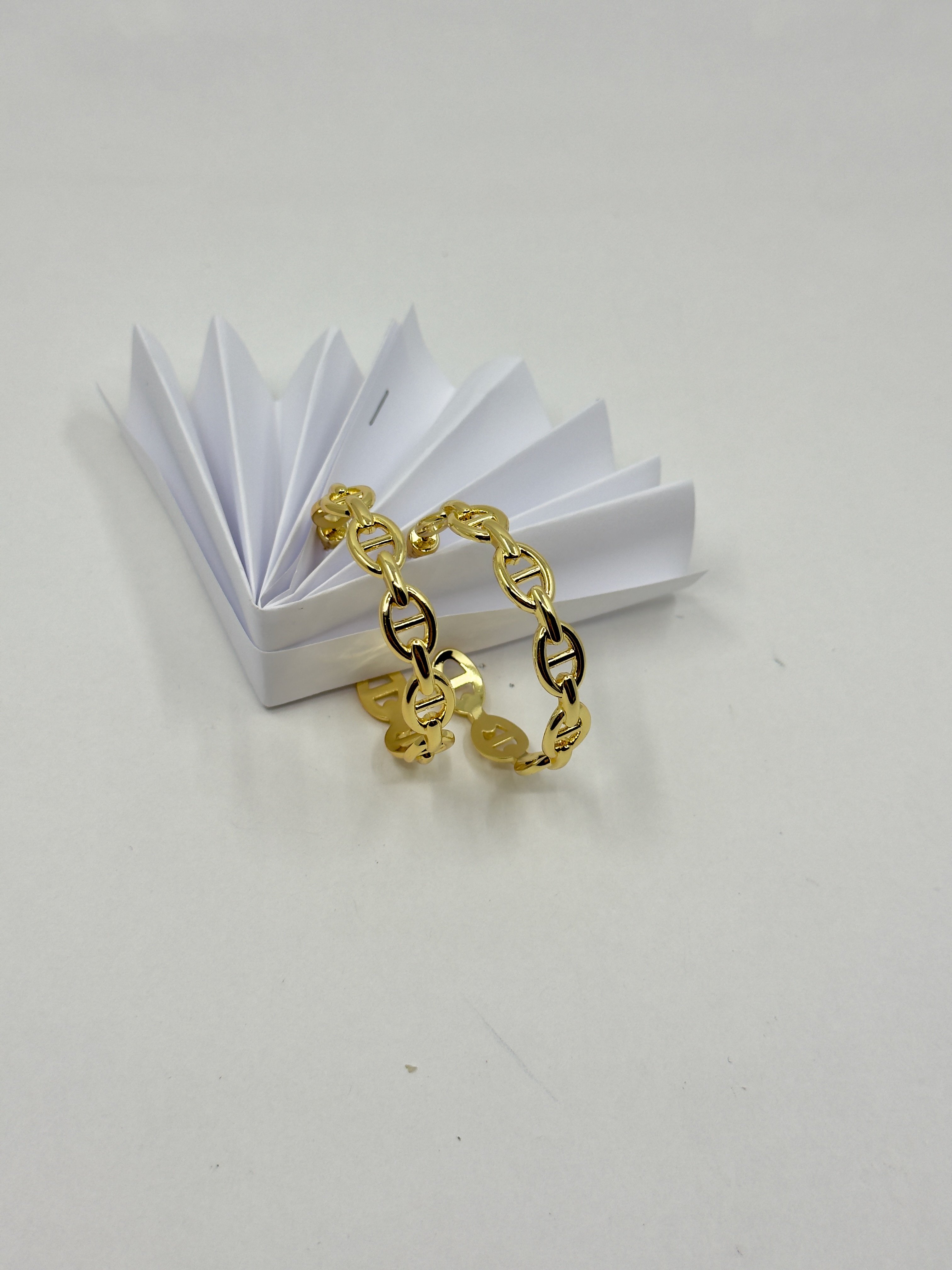 Hrms. Gold Chaine Large Küpe
