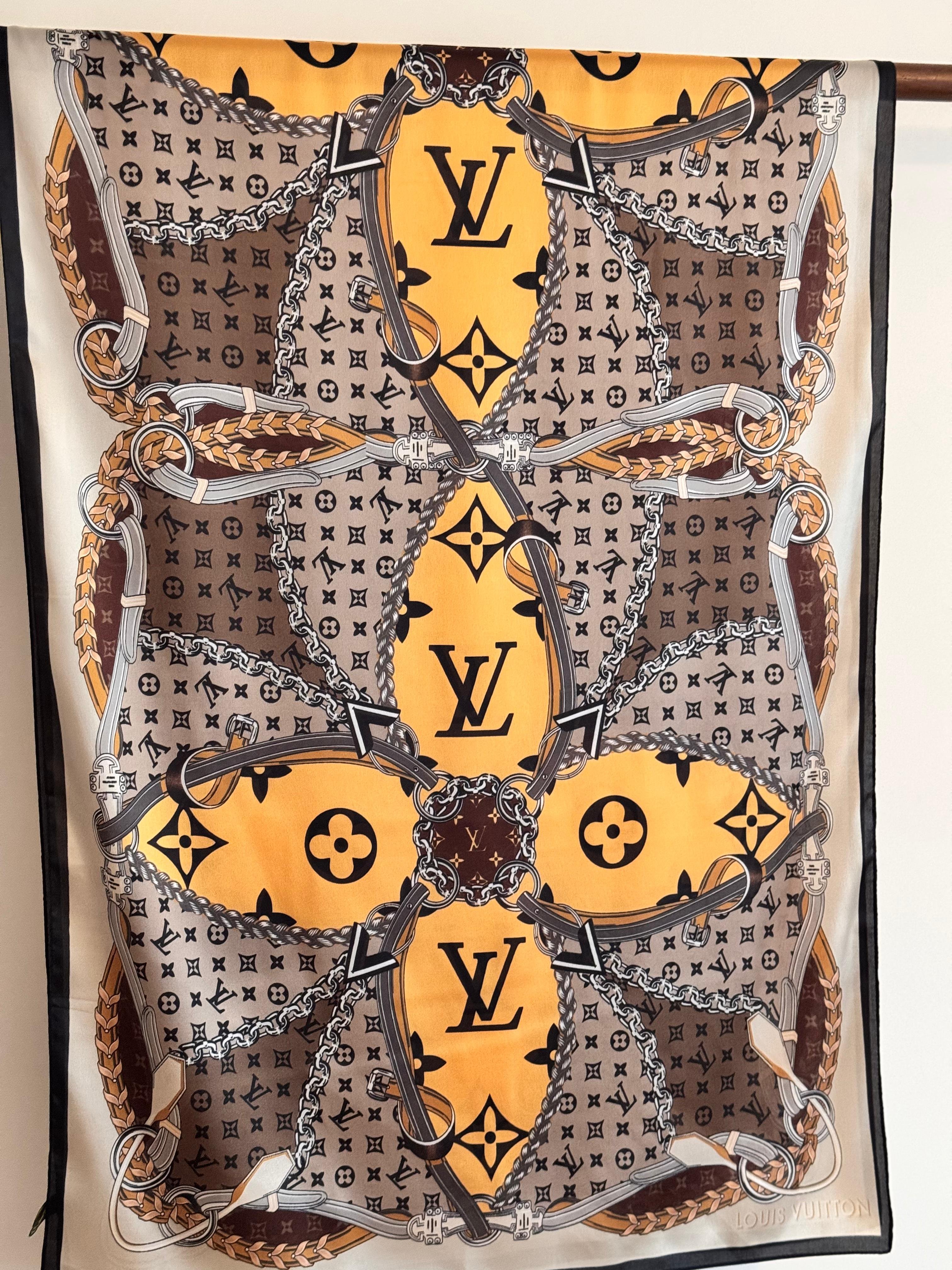 LV. Coloré Avec Logo Şal