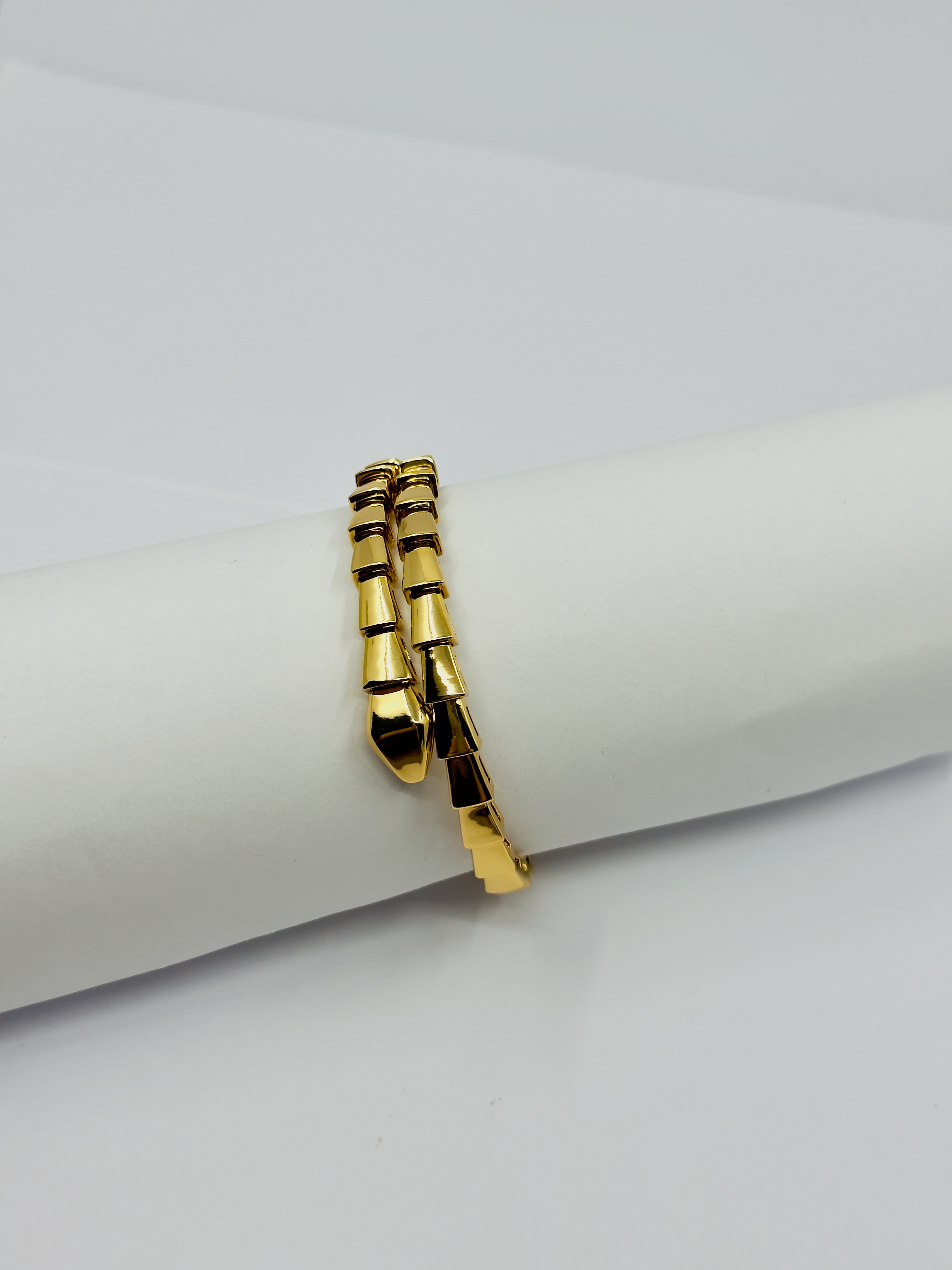 Serpenti Gold Taşsız Bileklik