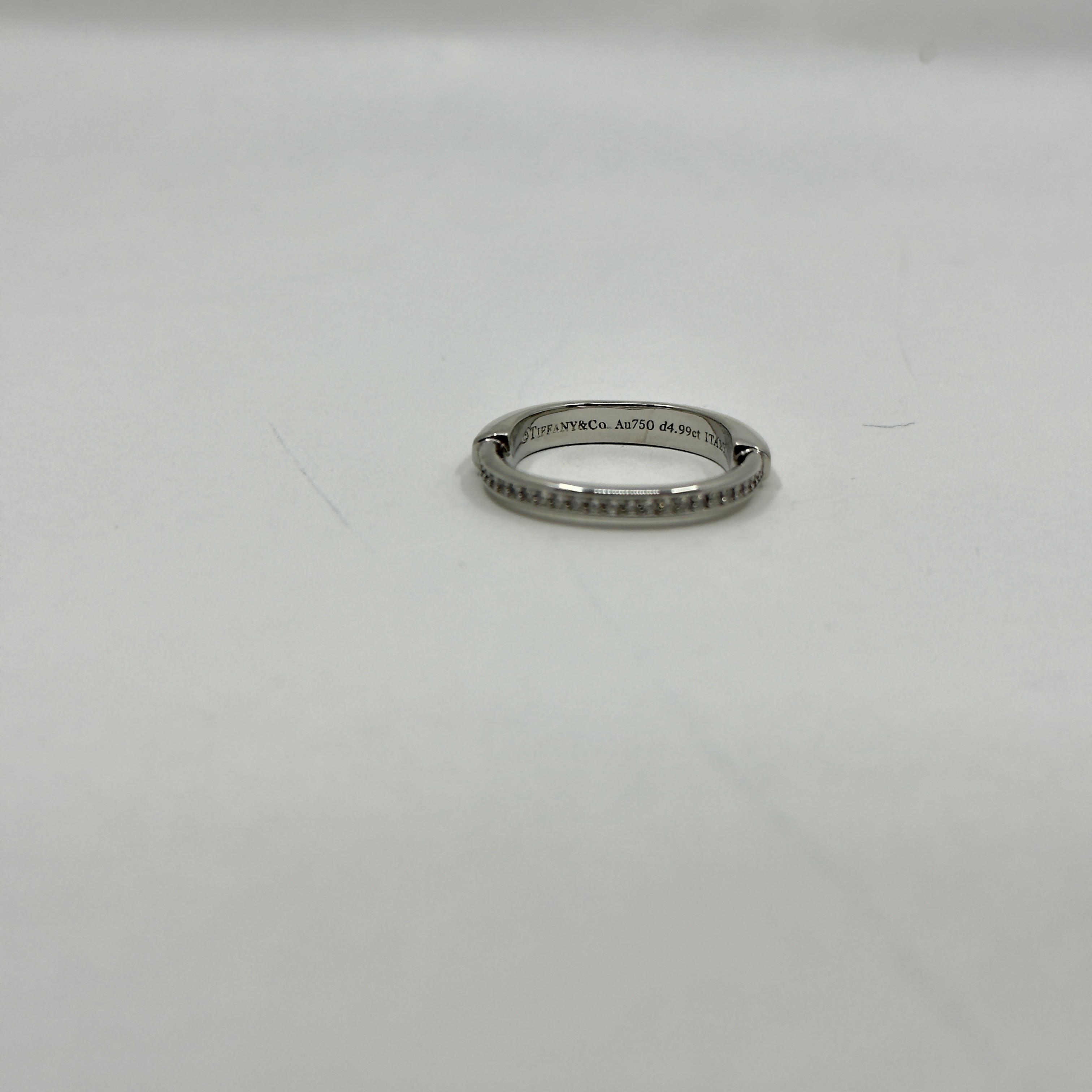 TiffCo. Silver Yarı Taşlı Bangle Yüzük