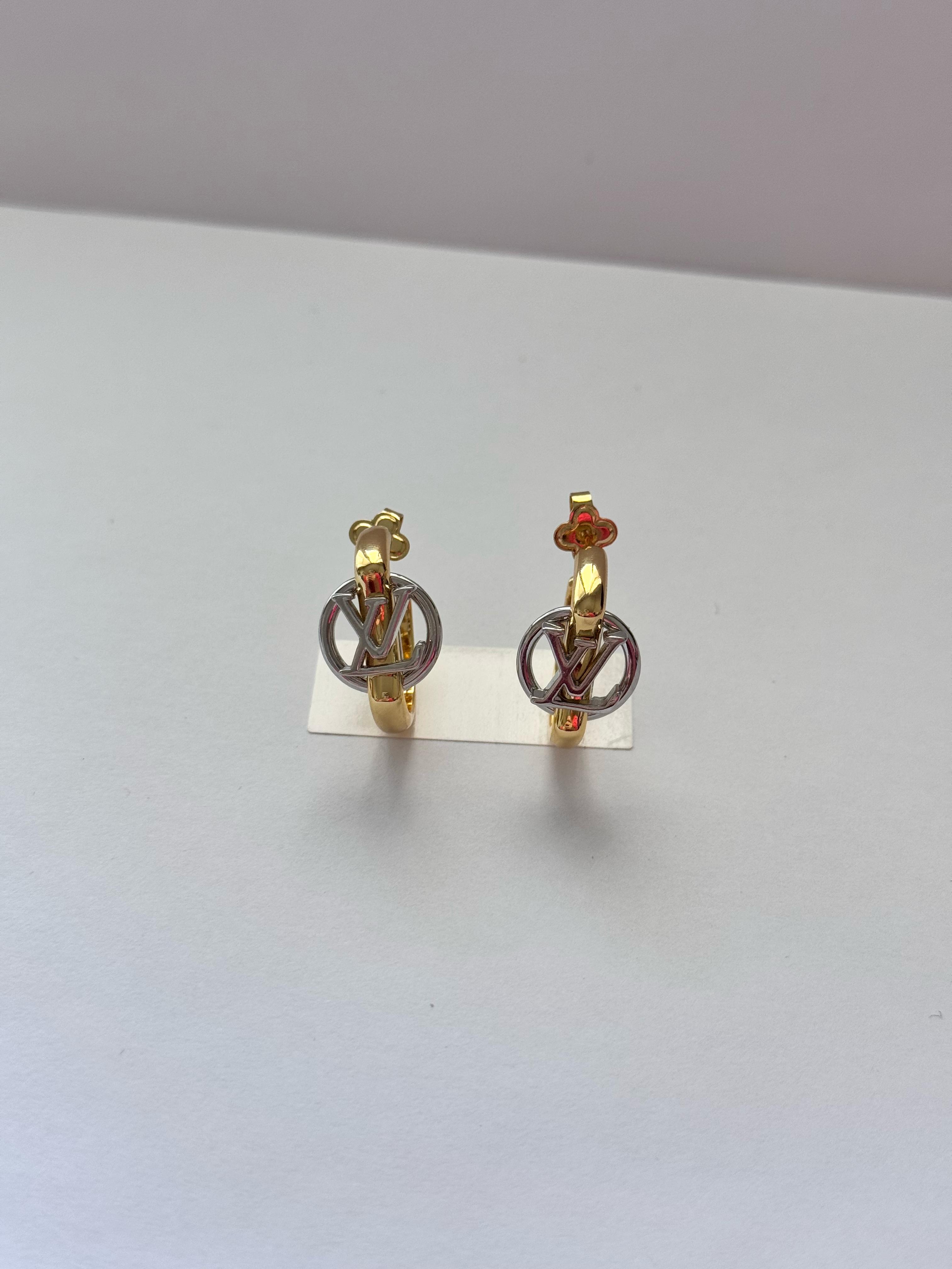LV. Gold-Silver Halka Küpe