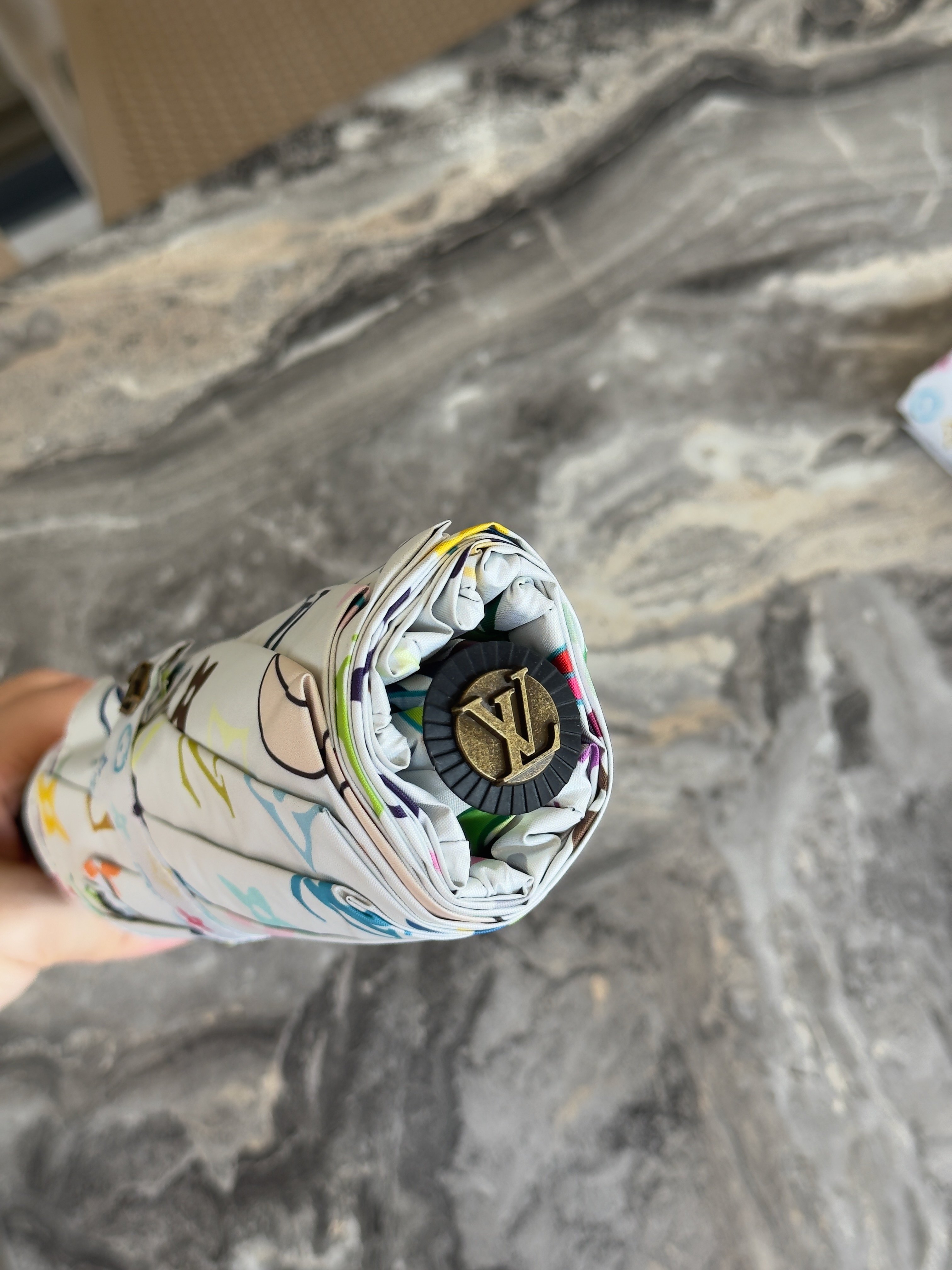Multicolore Monogram Takashi Murakami Stil Şemsiye