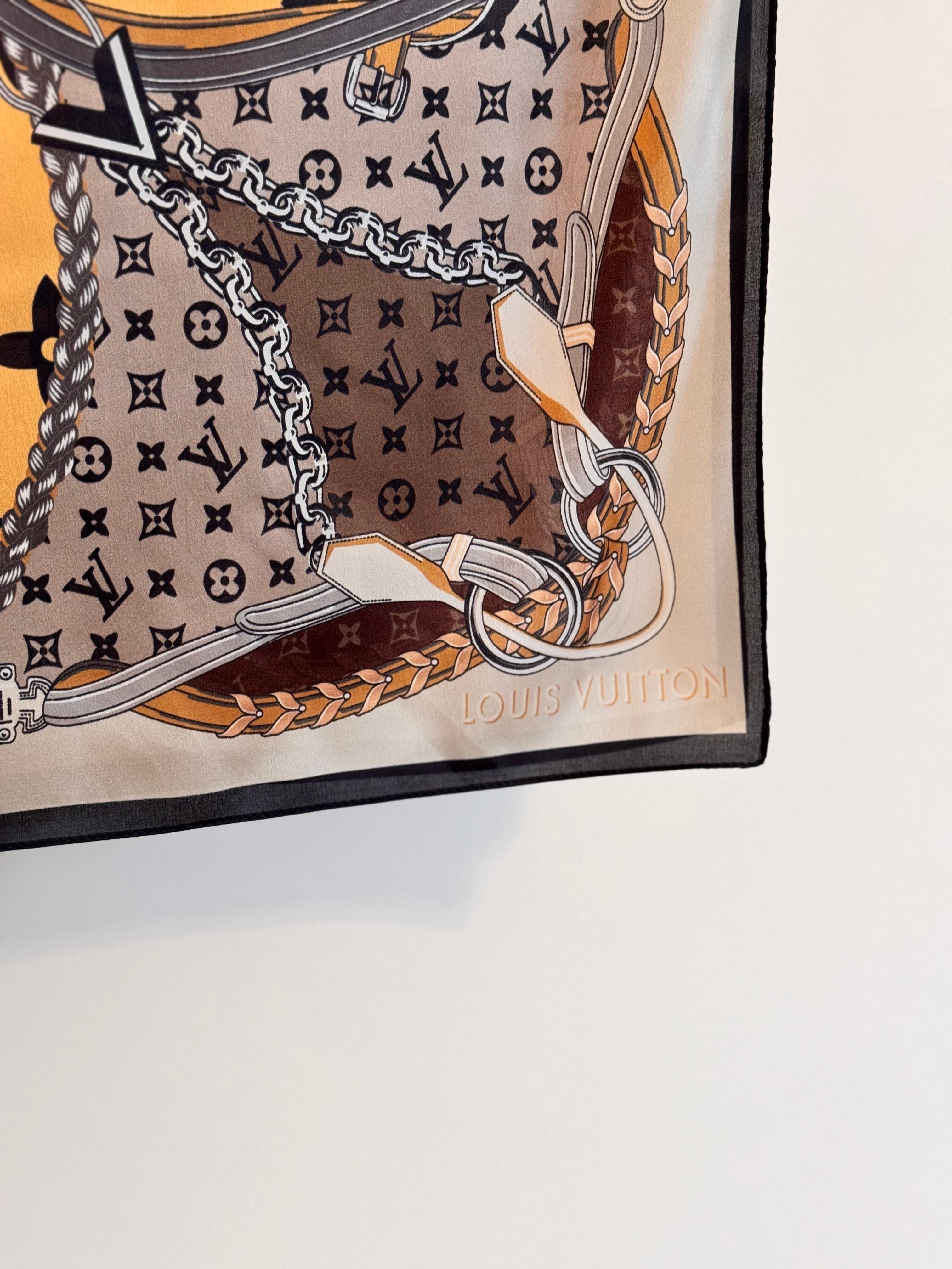 LV. Coloré Avec Logo Şal