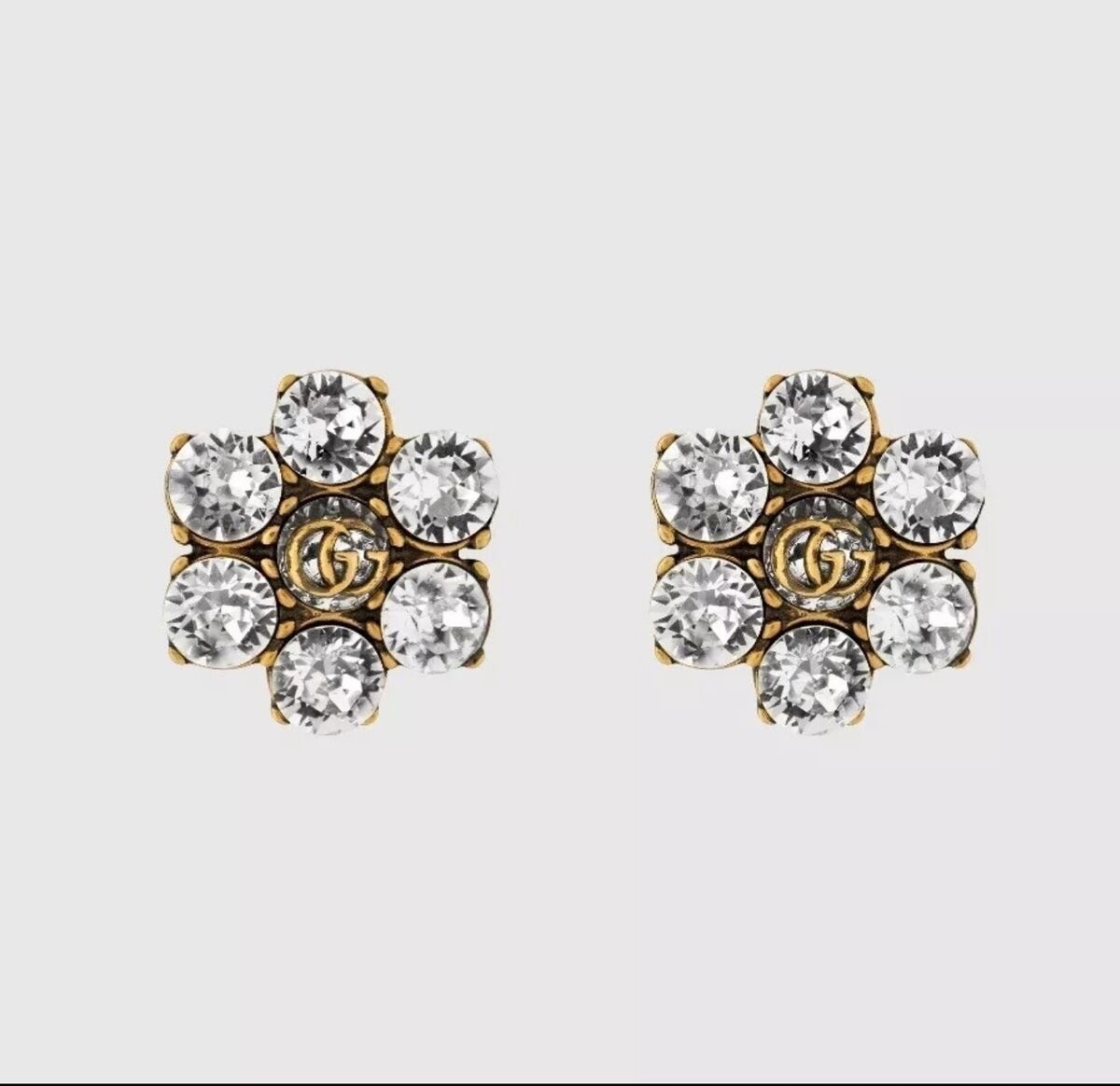 Gcci. Double G Crystal Küpe