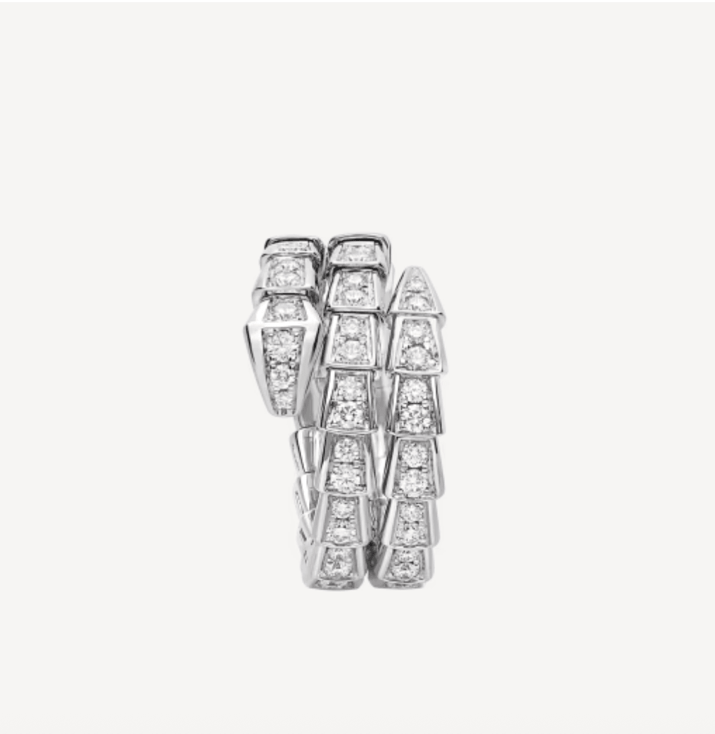 Çift Sıra Silver Serpenti M Size Yüzük