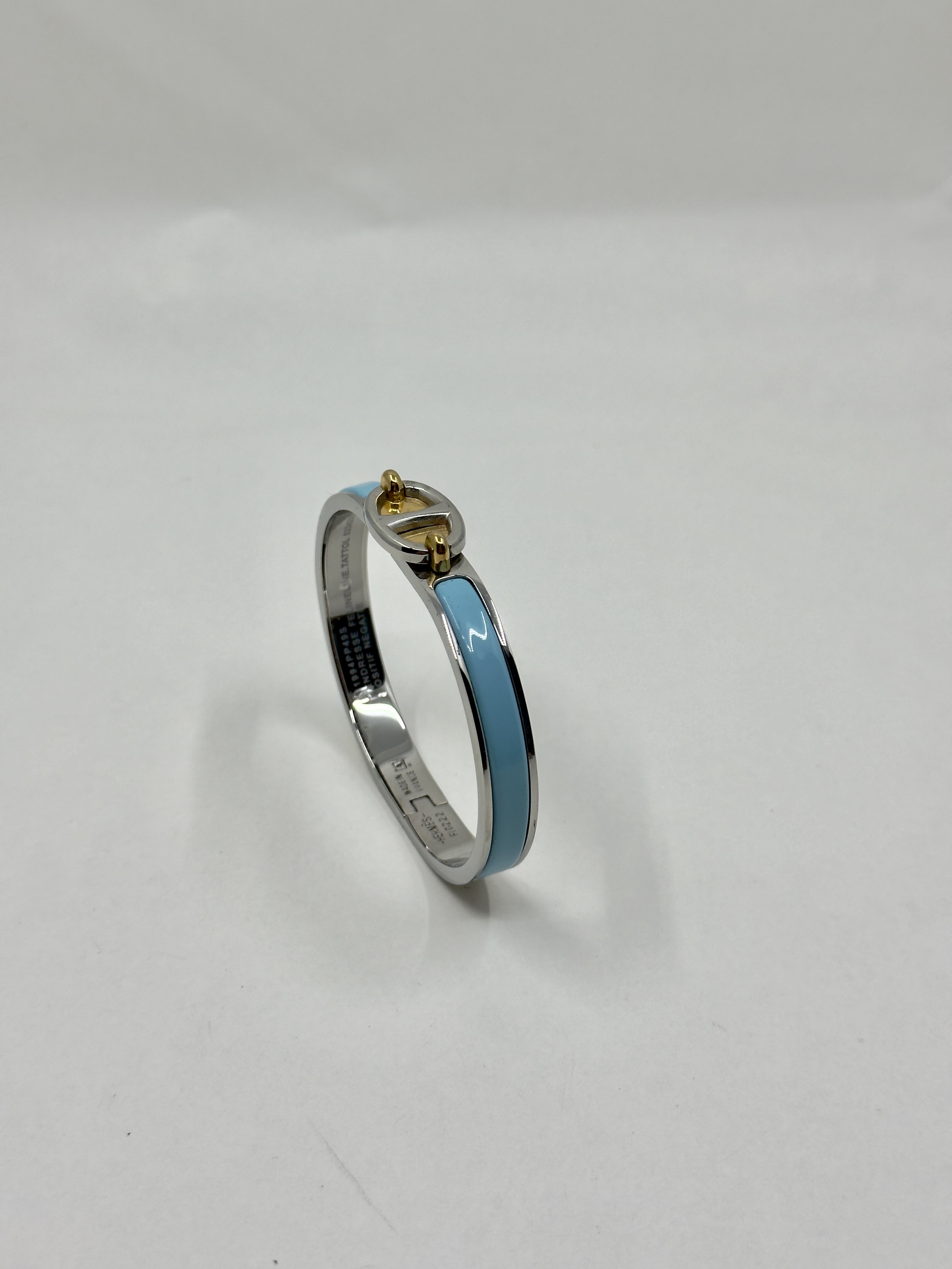Hrms. Silver Mavi Clic Kelly Bileklik