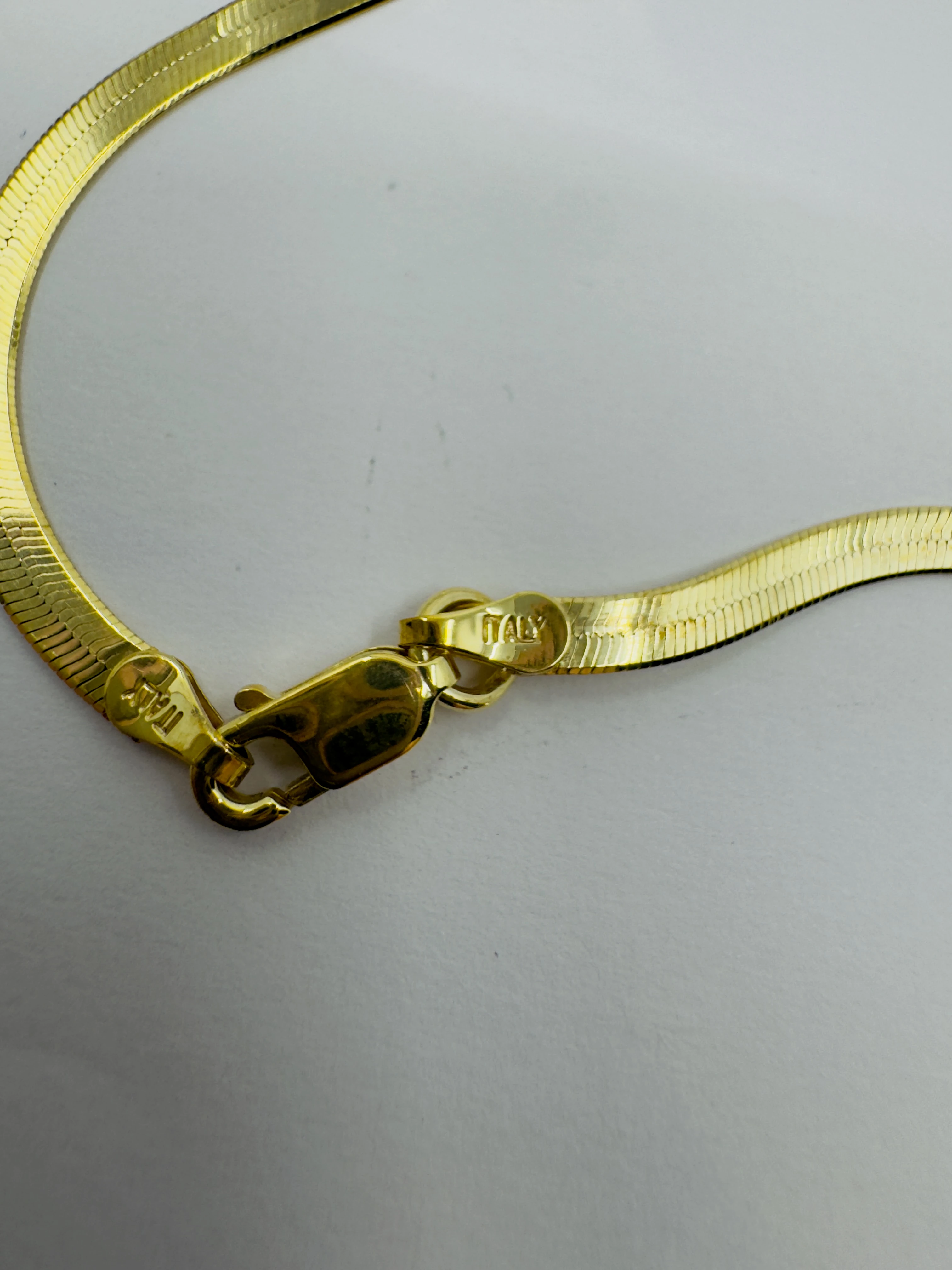 Gold İtalyan Ezme Kolye