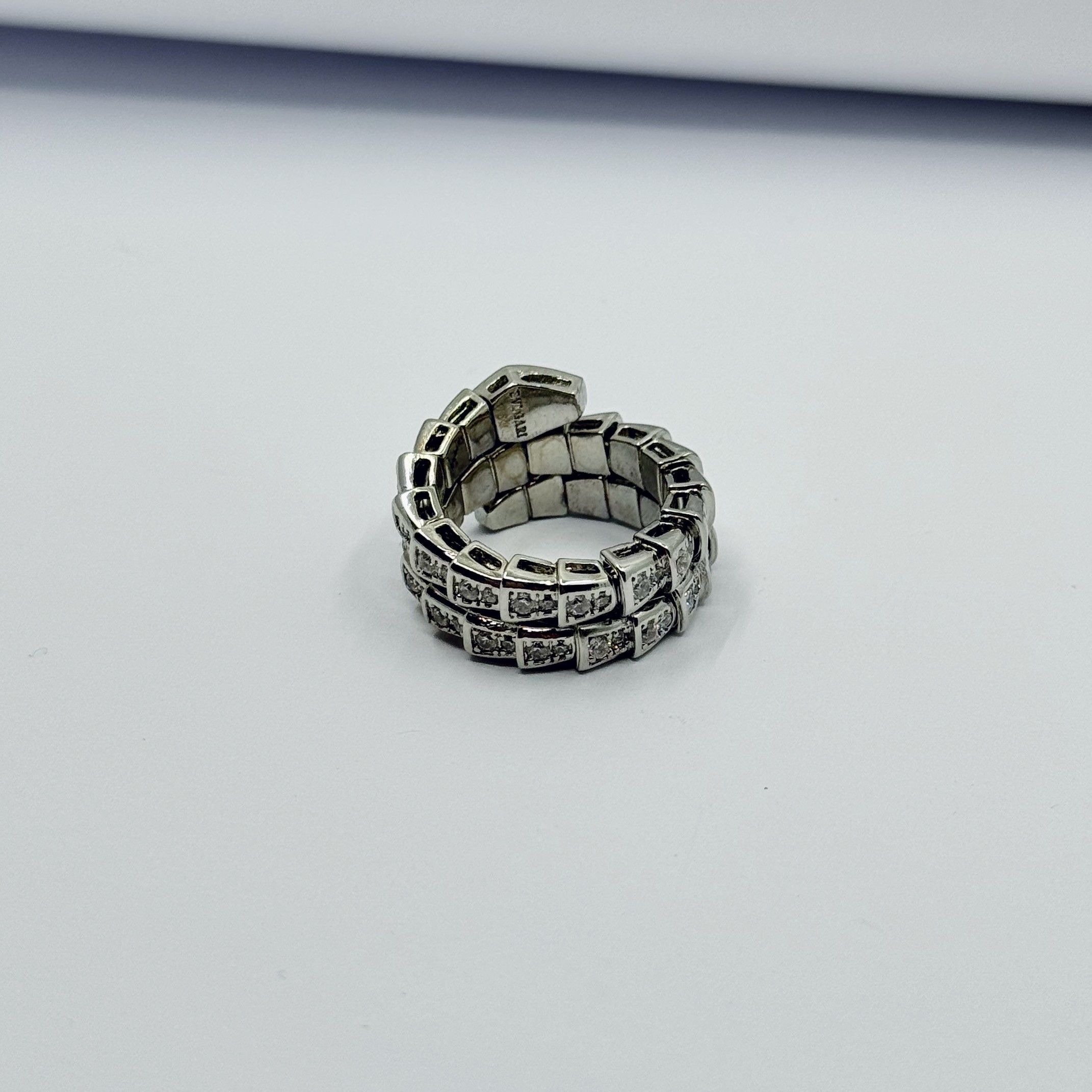 Çift Sıra Silver Serpenti M Size Yüzük