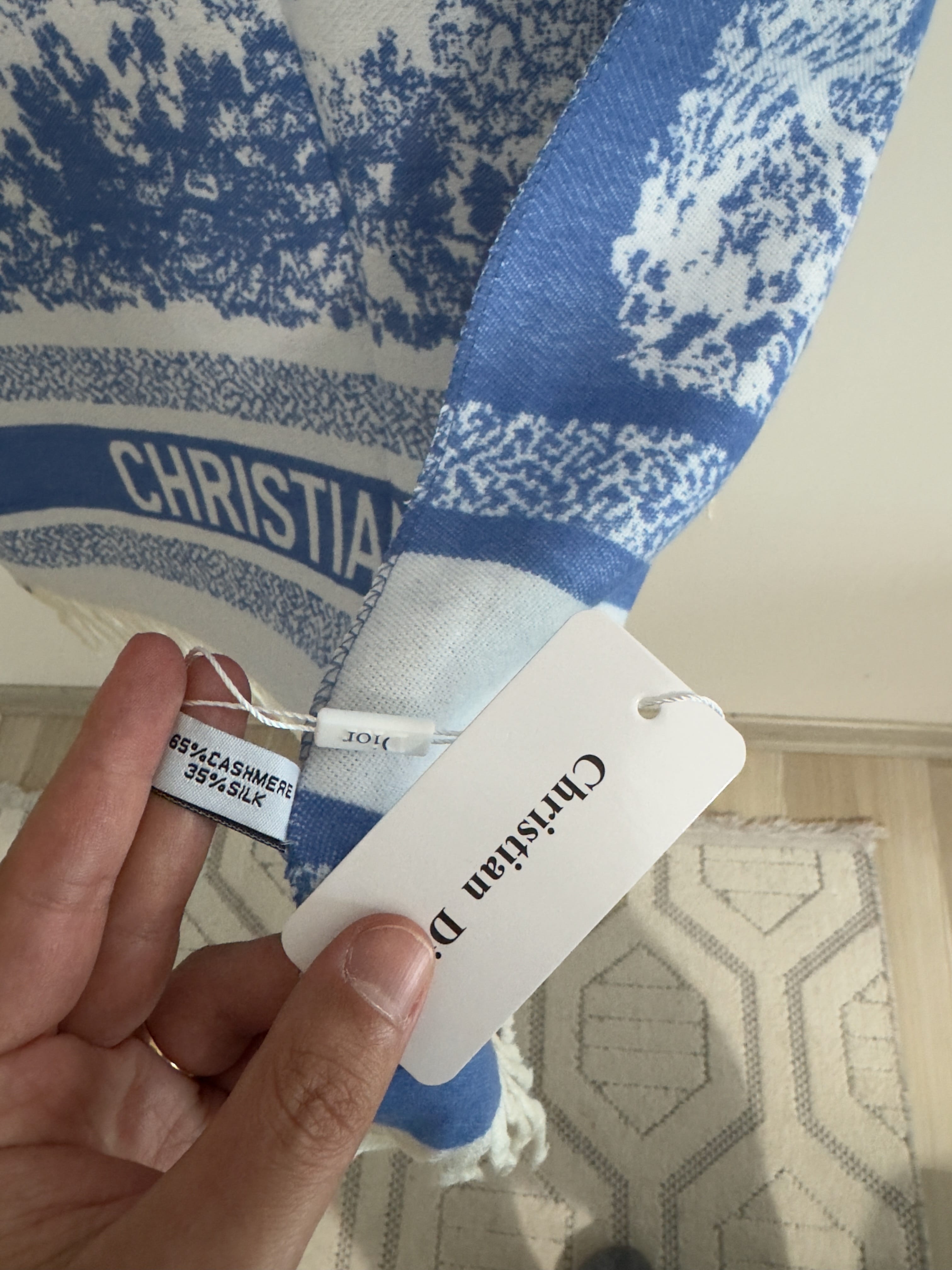 Bebe Mavisi Toile Azure Kaşmir & İpek Şal