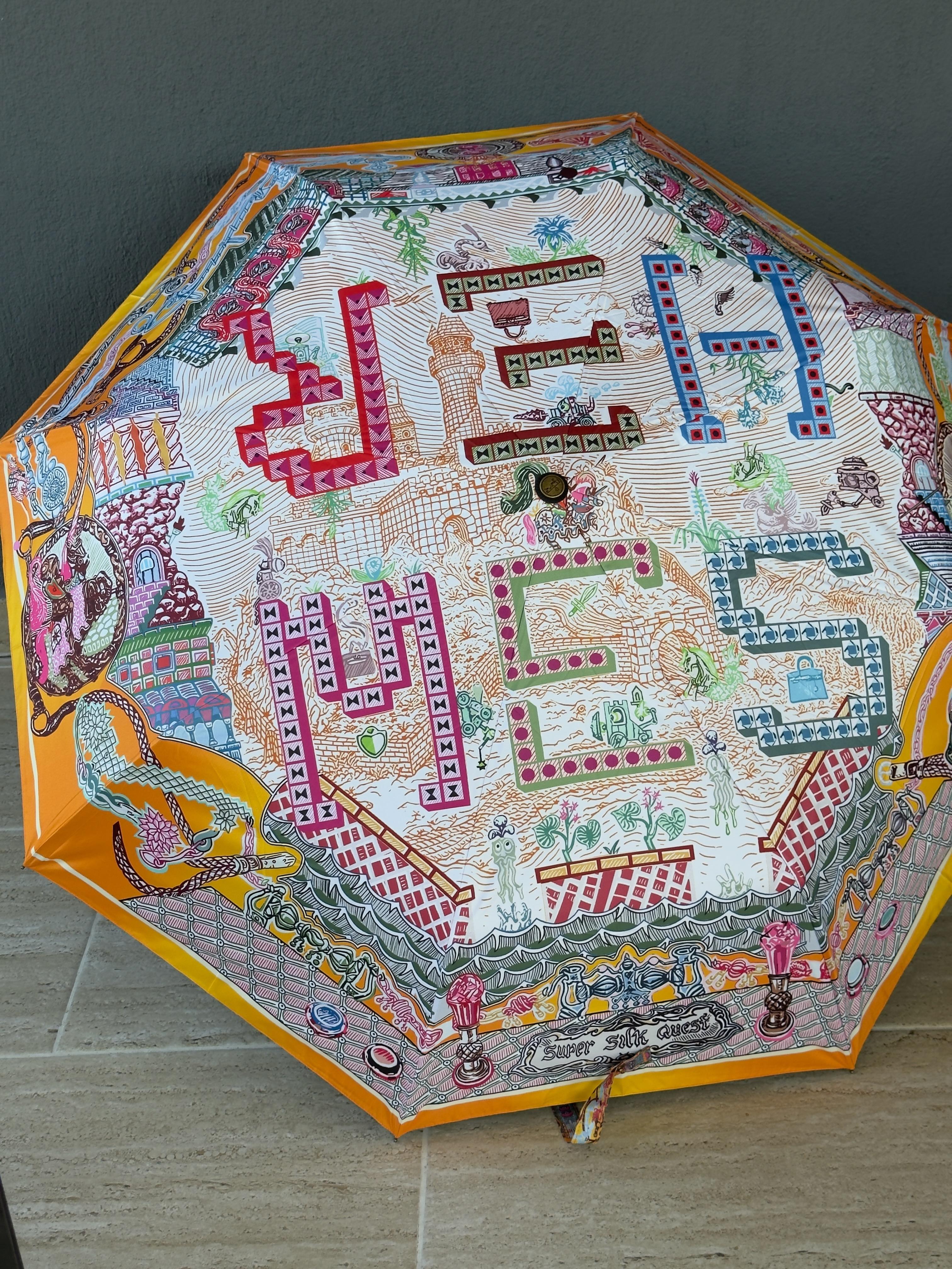 Souvenir de Paris Renkli Desen Şemsiye