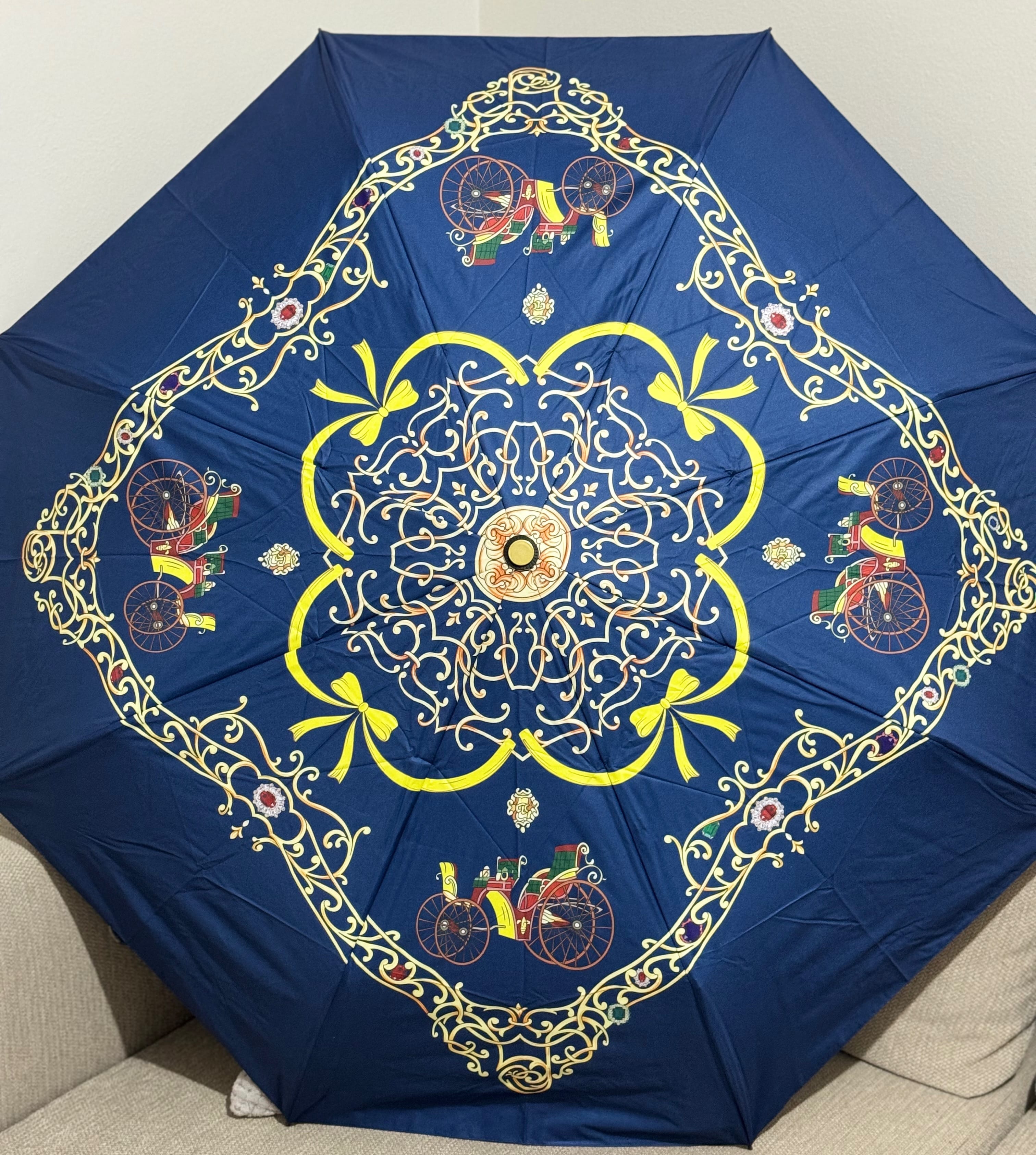 Royal Carriage Lacivert Tasarımlı Şemsiye