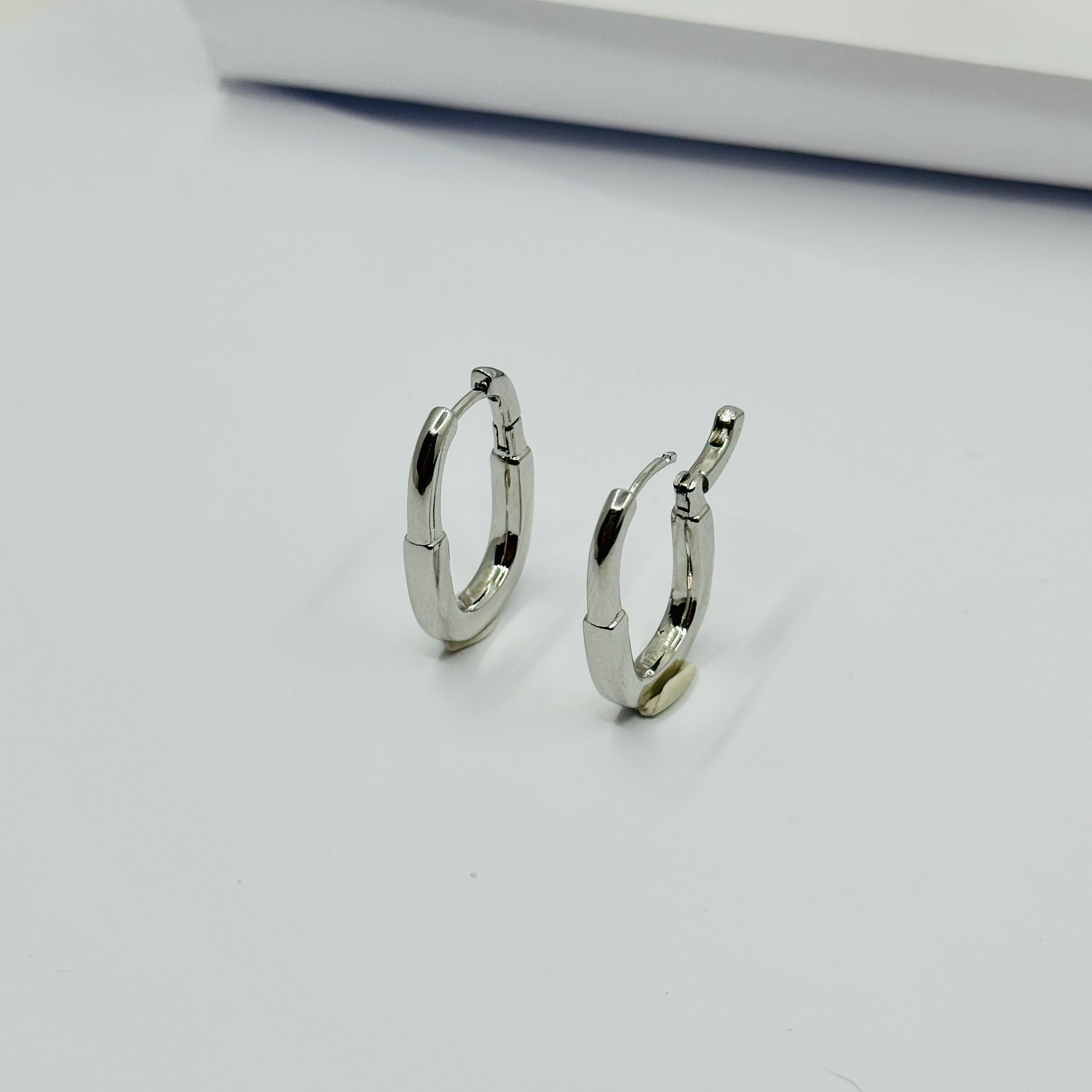 Silver Bangle Küpe