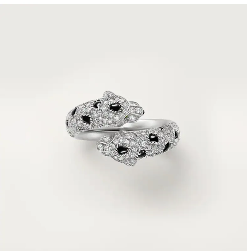 Ayarlanabilir Paved Pantere Yüzük