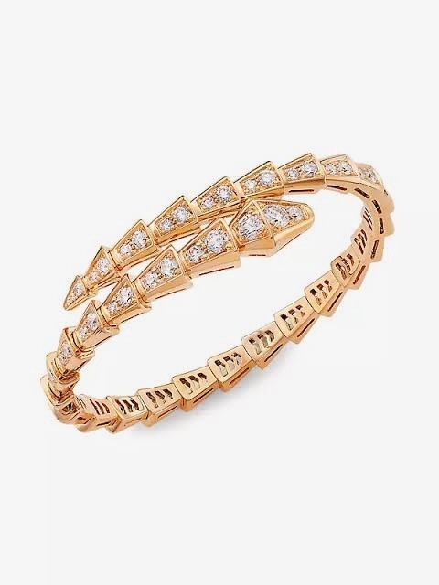 Bvl. Gold Full Taşlı Serpenti Bileklik