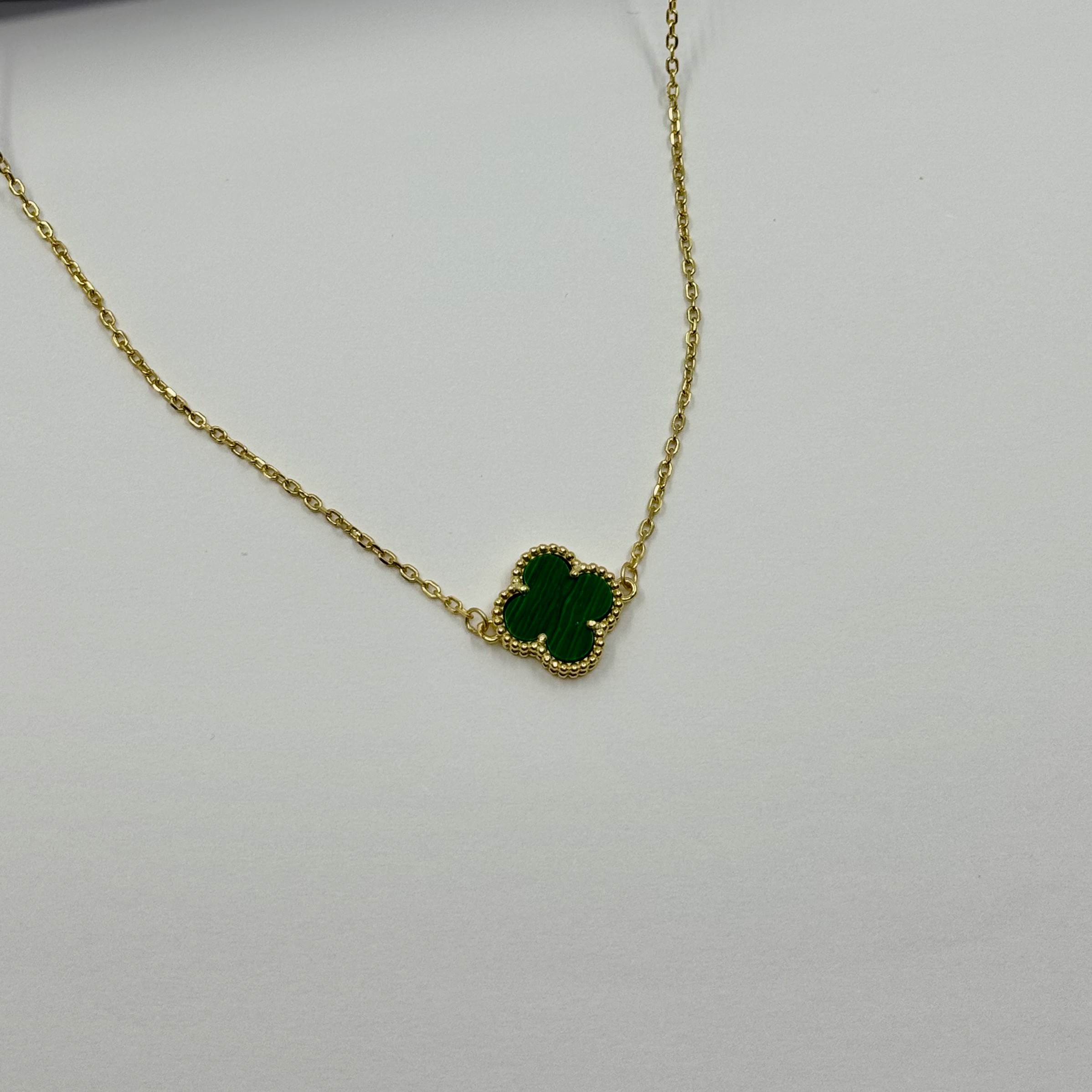 Prem. VCA Gold Malachite Kolye