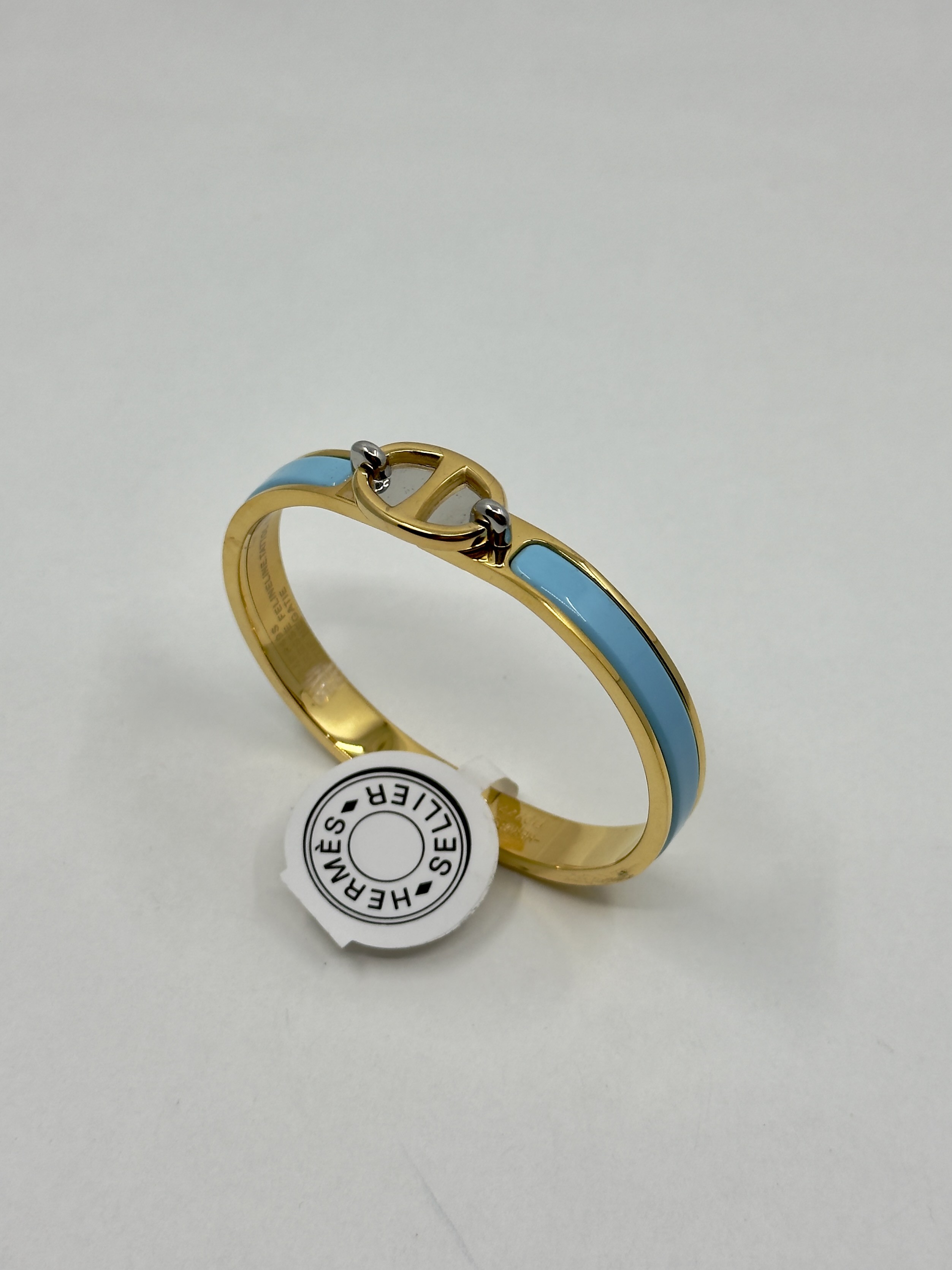 Hrms. Gold Mavi Clic Kelly Bileklik