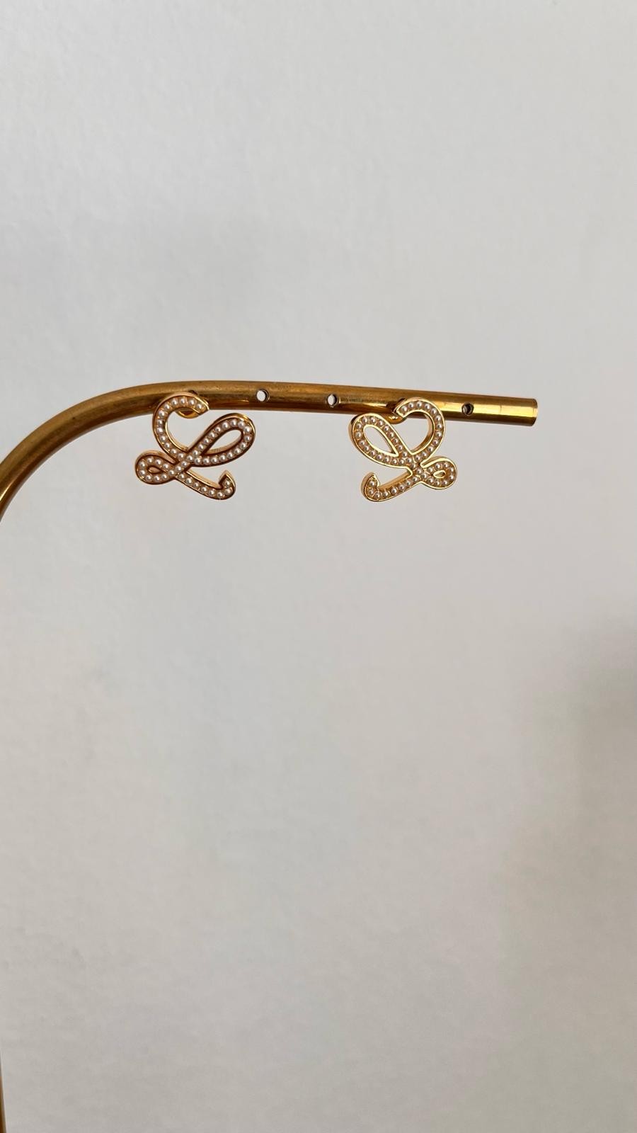Lowe İnci Detaylı Gold Küpe