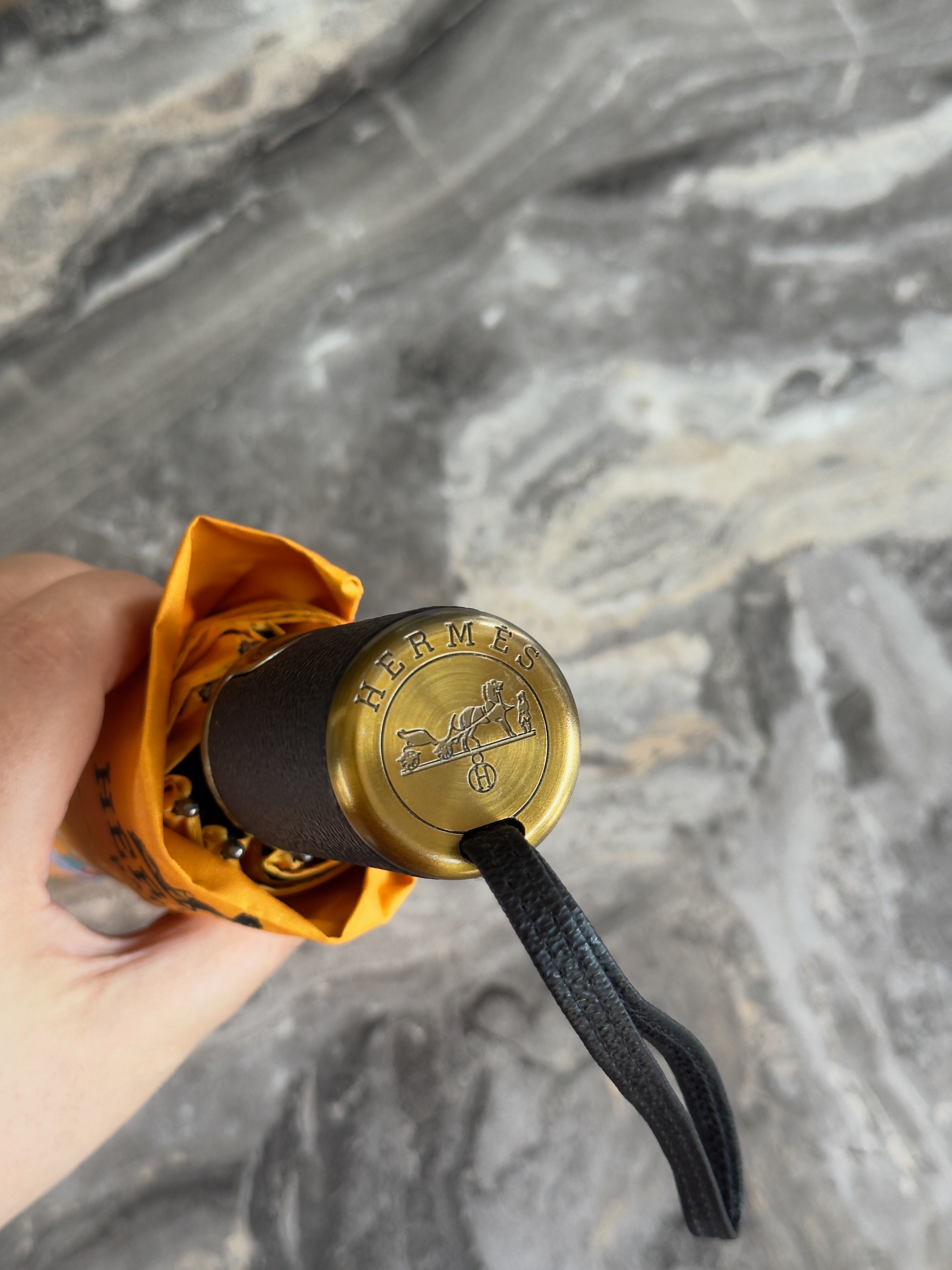 Cheval Fleur Jaune Çiçek Desenli At Şemsiye