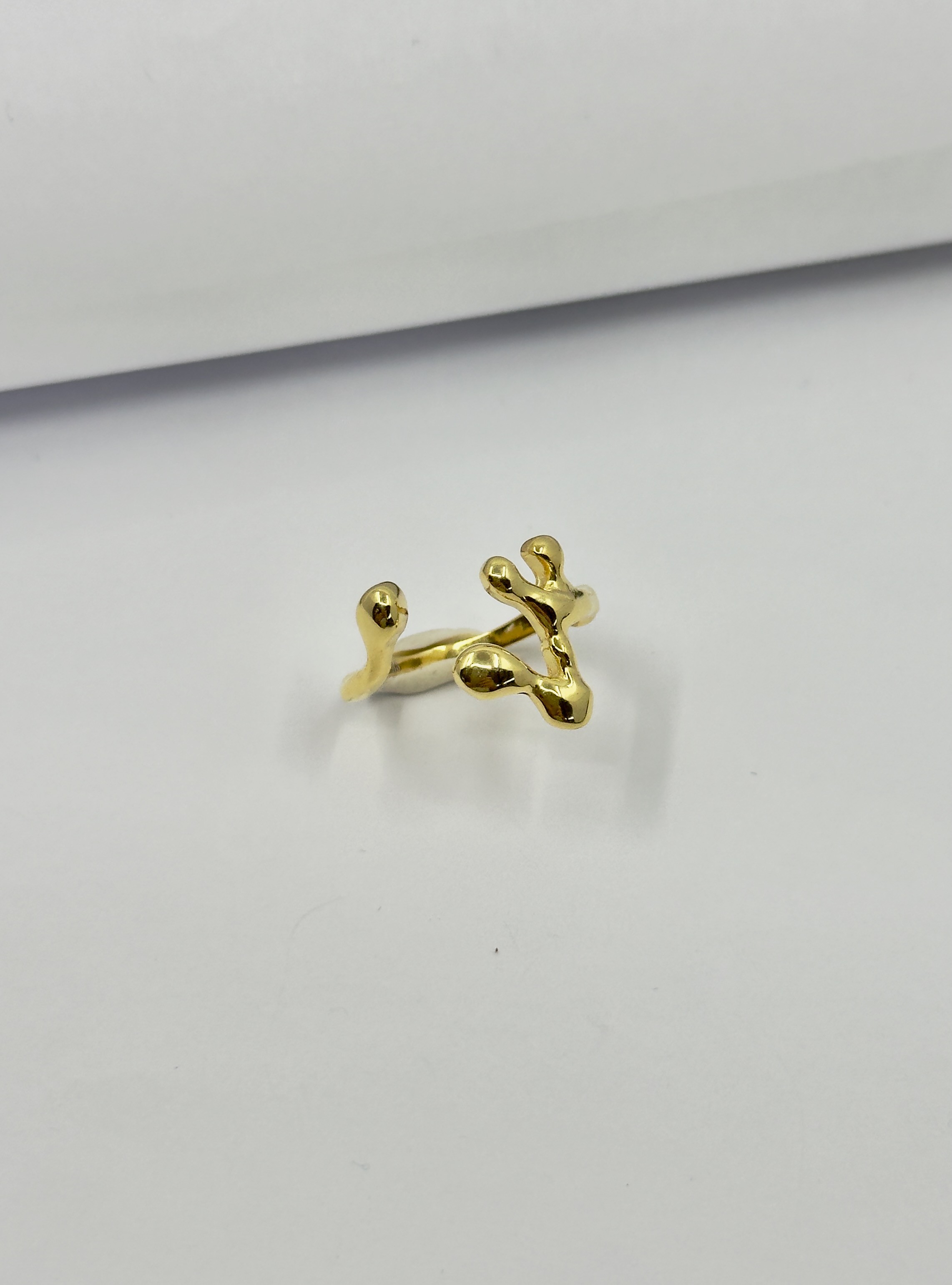 Casual. Gold Organik Form Yüzük