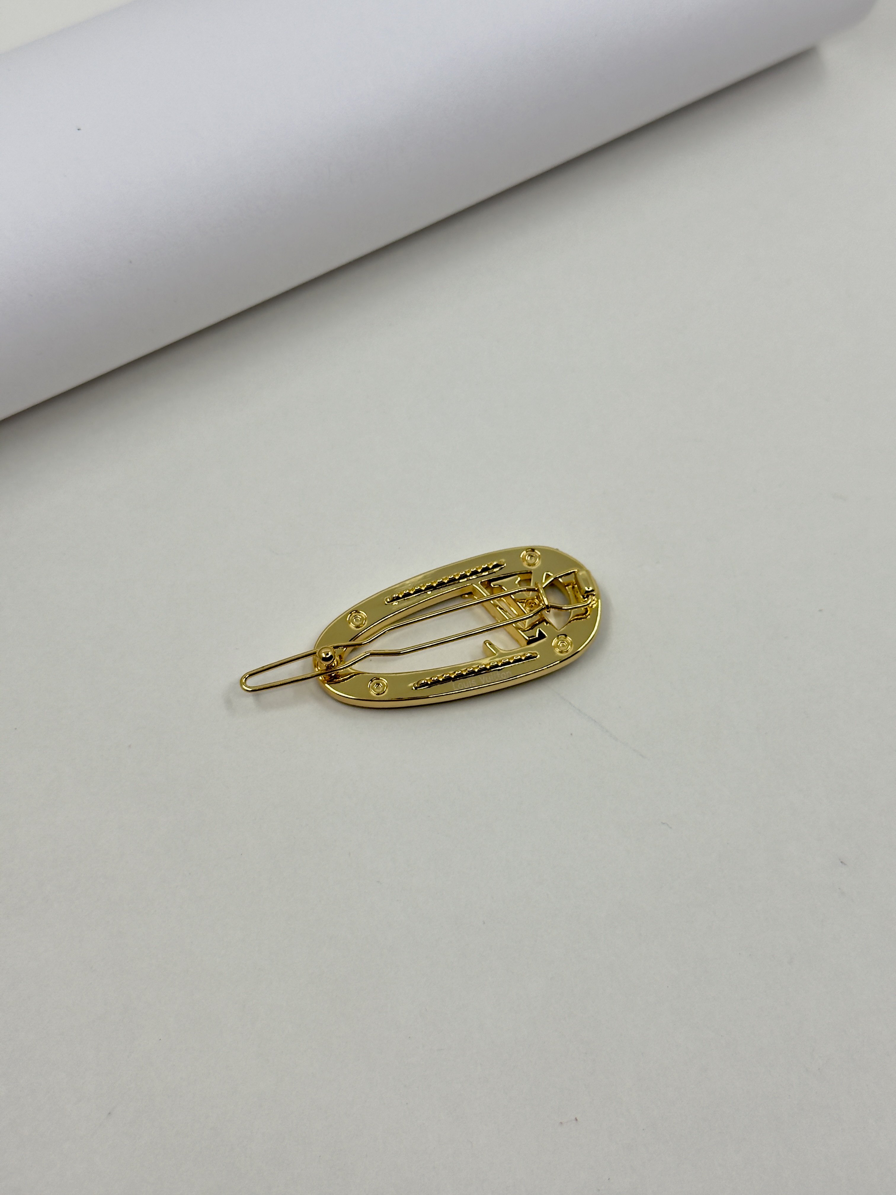 LV. Gold Taşlı Logo Toka