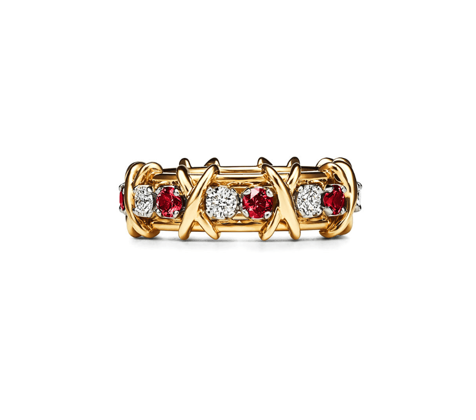 Schulmberg Gold Bordo Yüzük